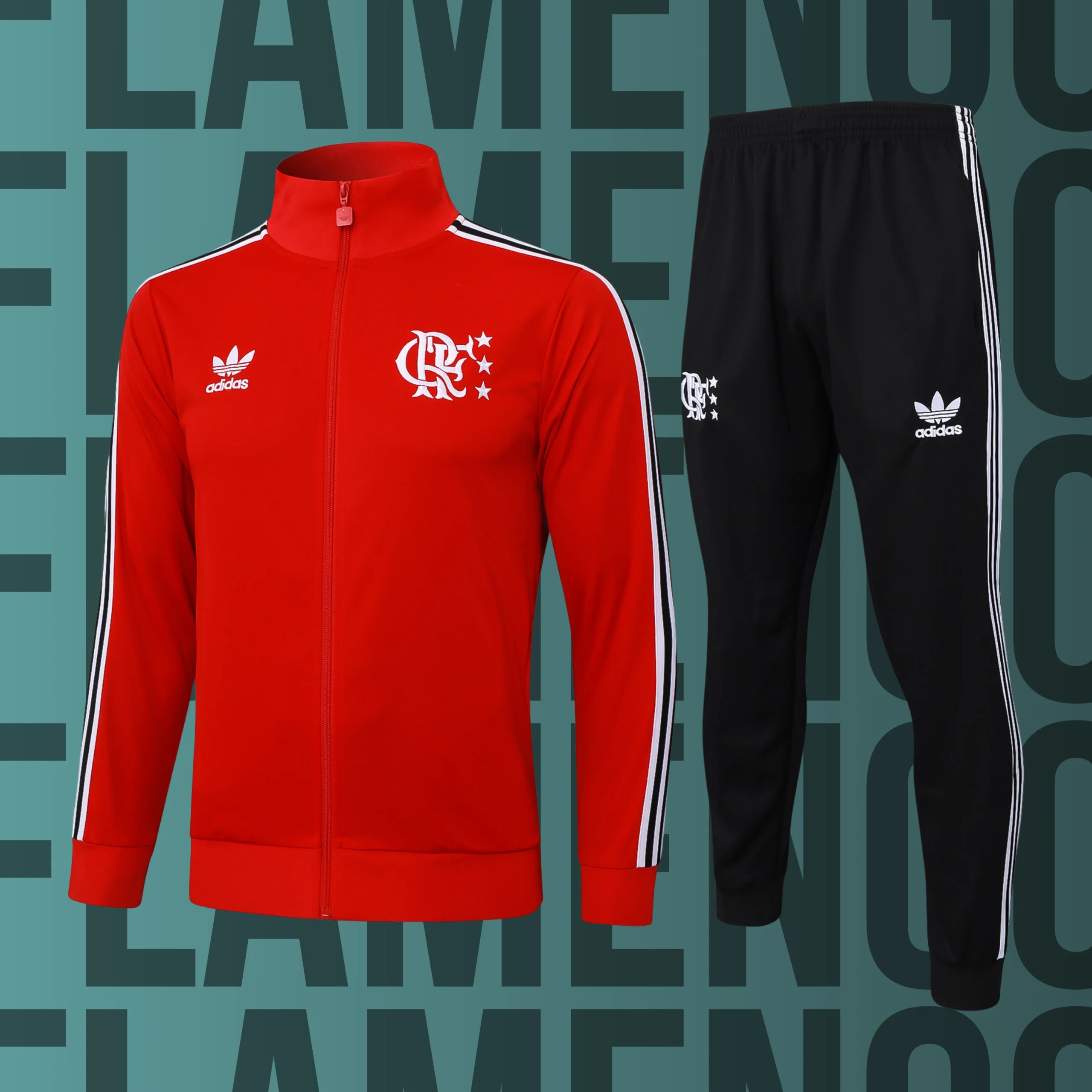 3 Chándal de adulto cremallera completa Flamengo modelo 03 - Imagen 1