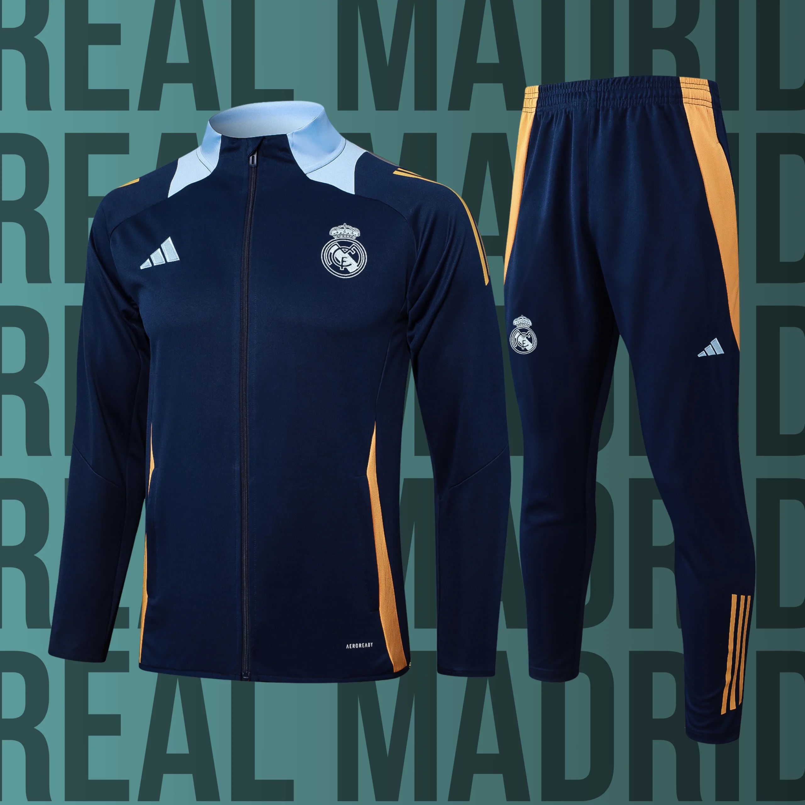 35 Chándal de adulto cremallera completa Real Madrid modelo 35 - Imagen 1