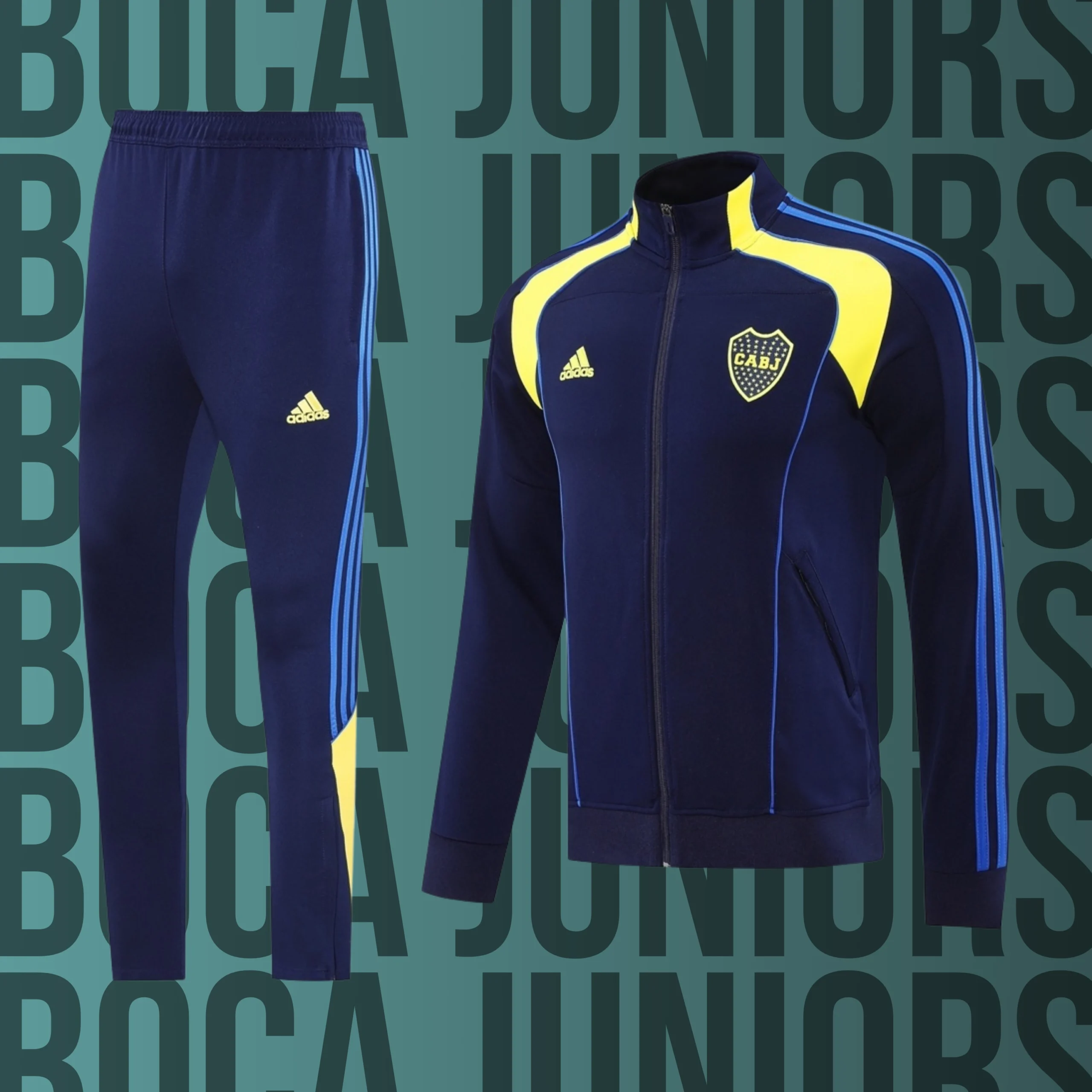 4 Chándal de adulto cremallera completa Boca Juniors modelo 04 - Imagen 1