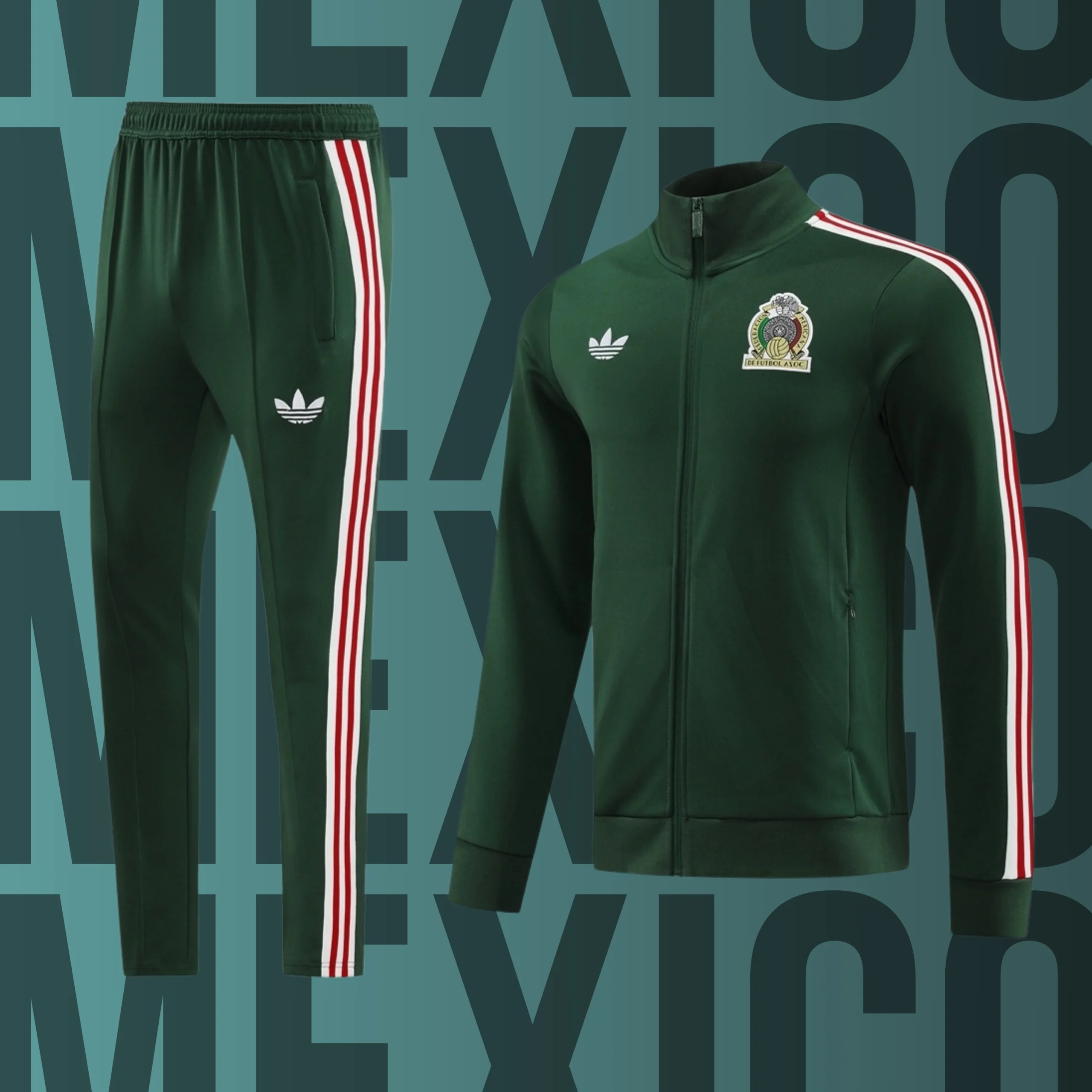 4 Chándal de adulto cremallera completa México modelo 04 - Imagen 1