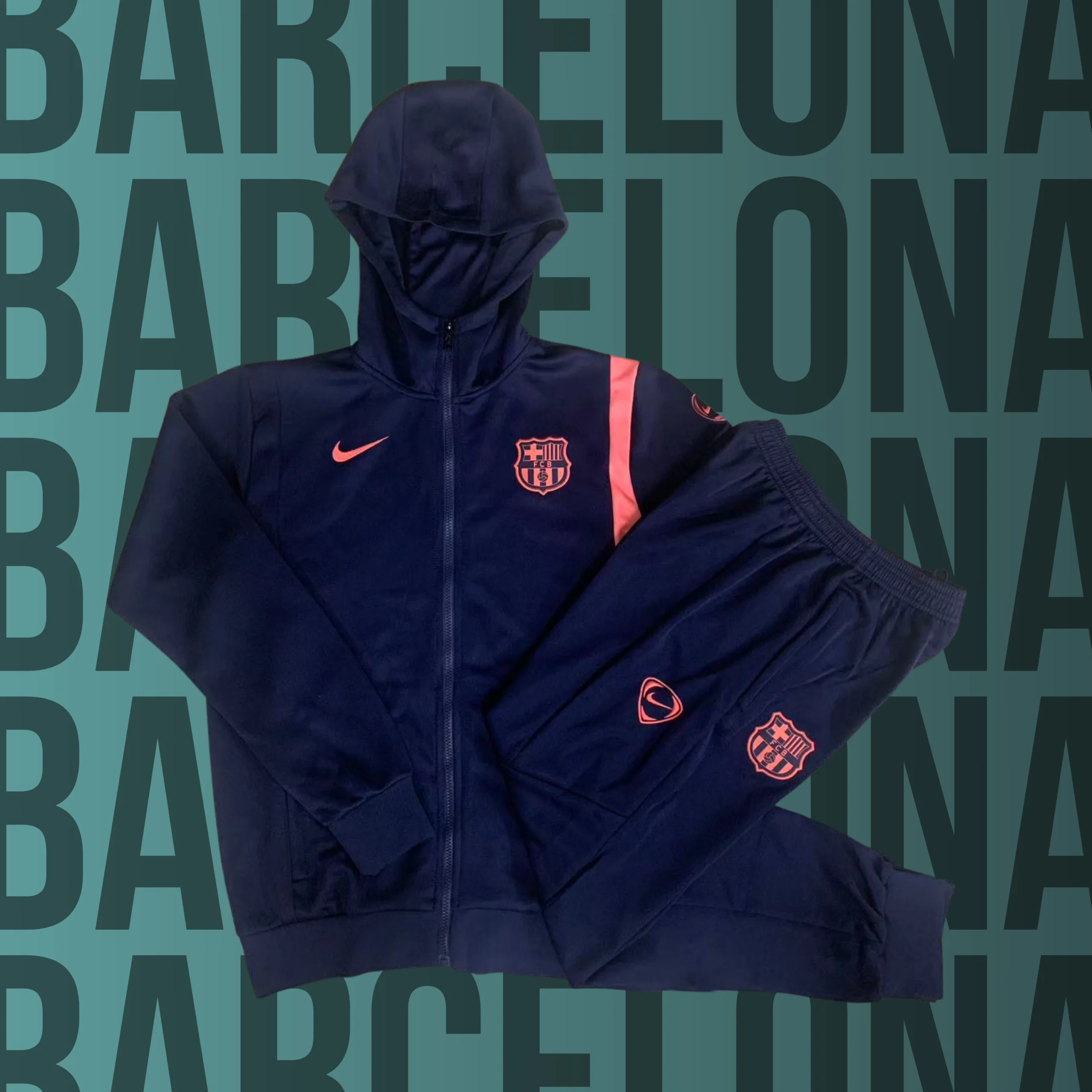 4 Chándal de adulto con gorro Barcelona modelo 04 - Imagen 1