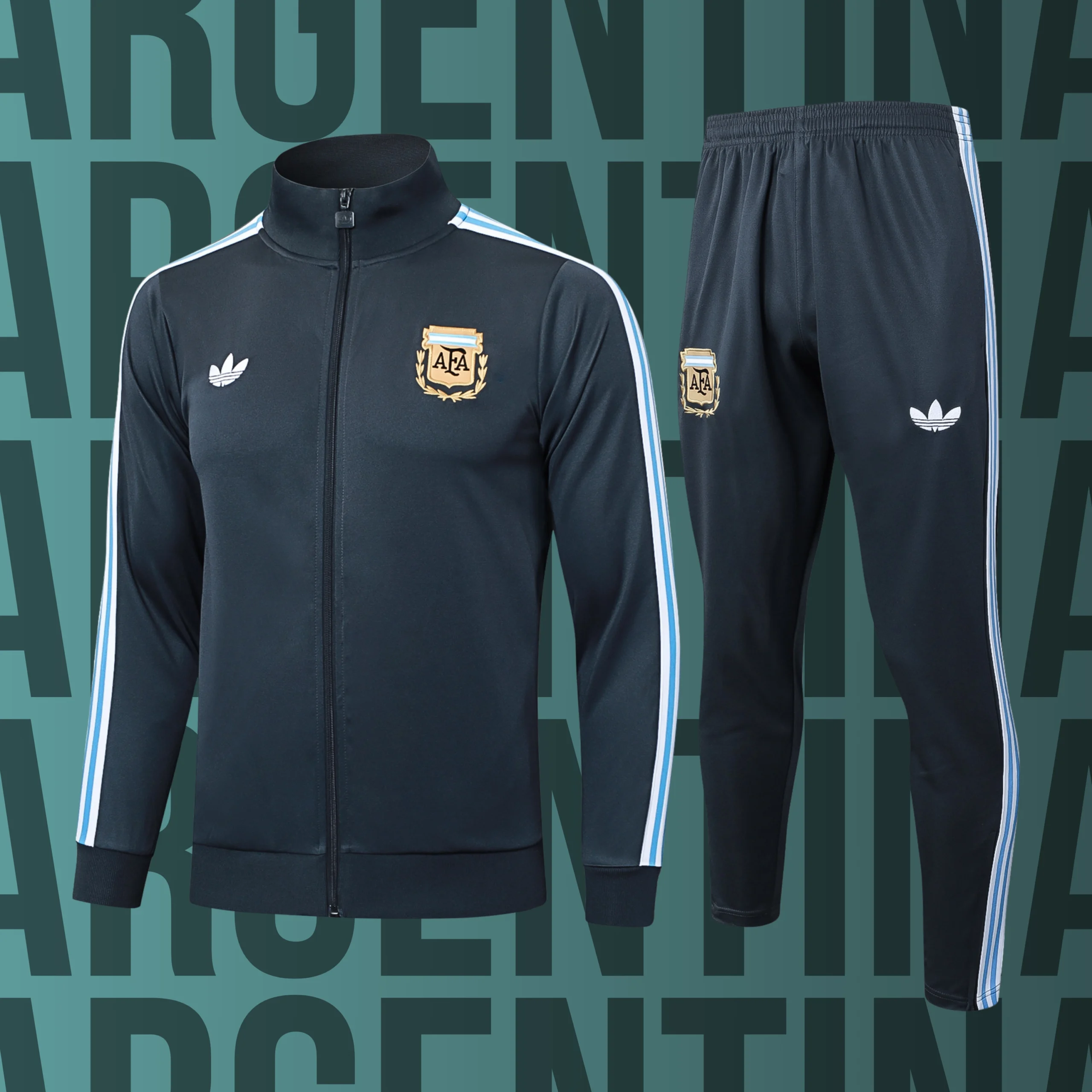 5 Chándal de adulto cremallera completa Argentina modelo 05 - Imagen 1