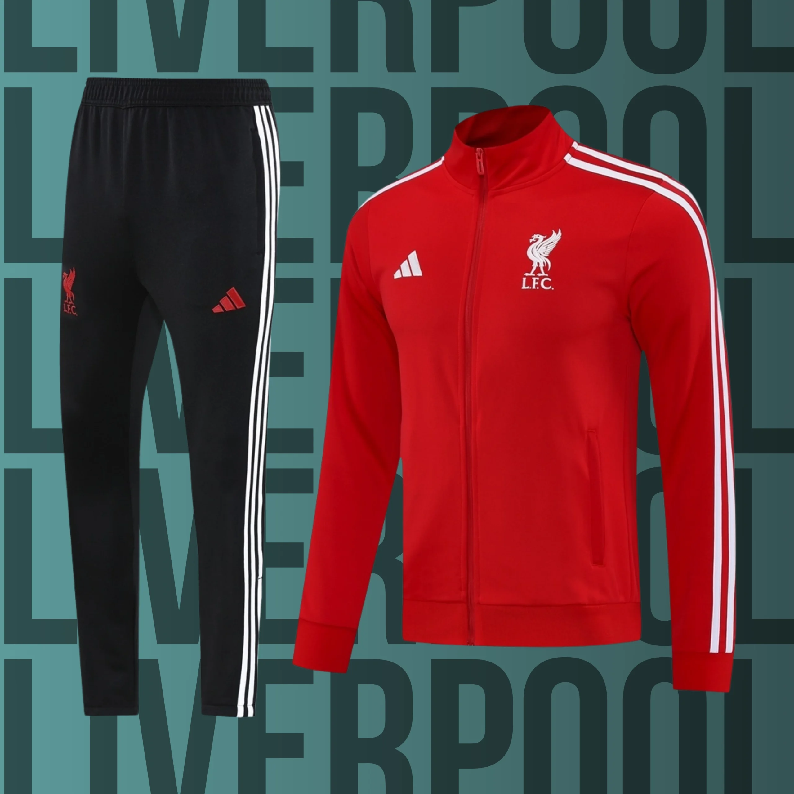 6 Chándal de adulto cremallera completa Liverpool modelo 06 - Imagen 1