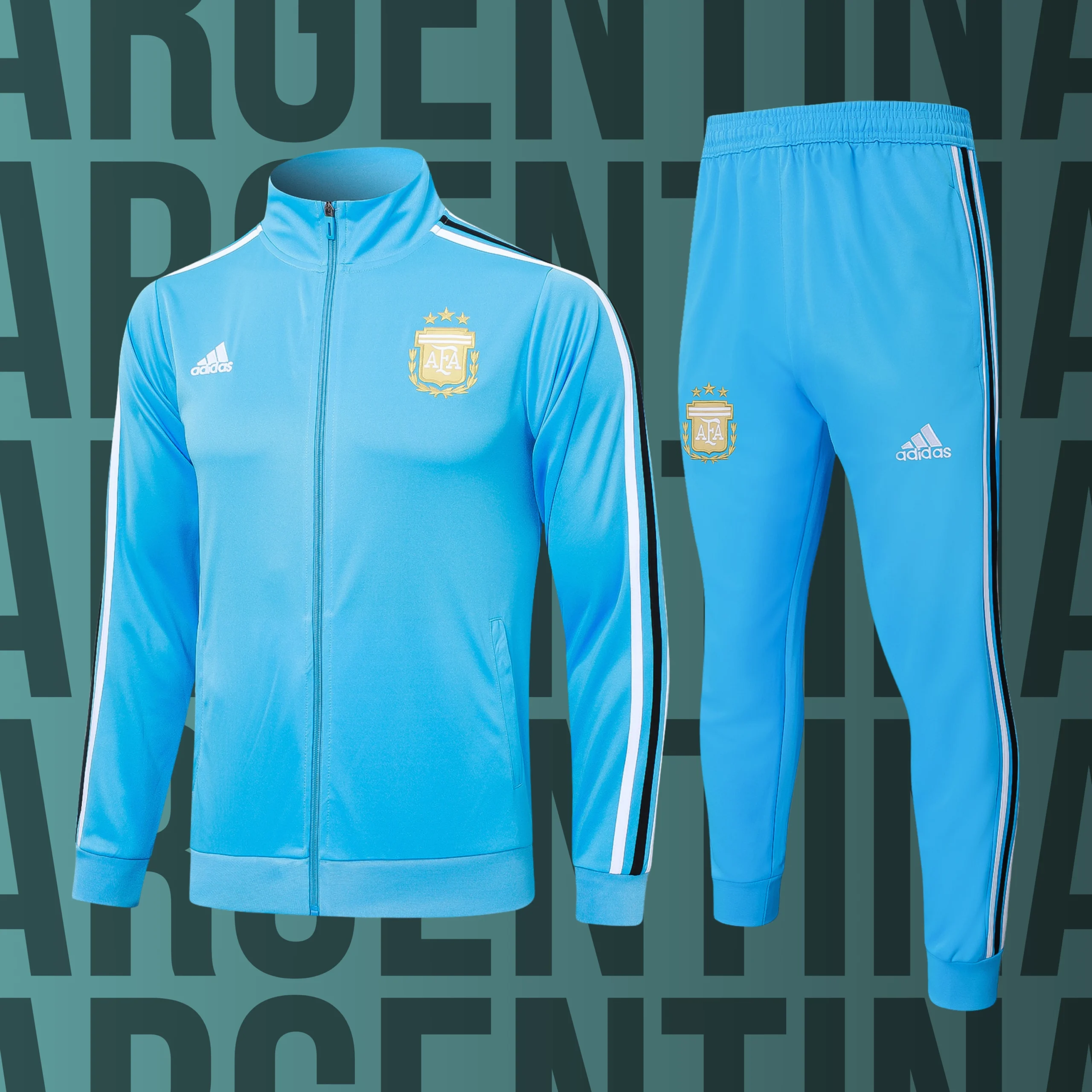 7 Chándal de adulto cremallera completa Argentina modelo 07 - Imagen 1