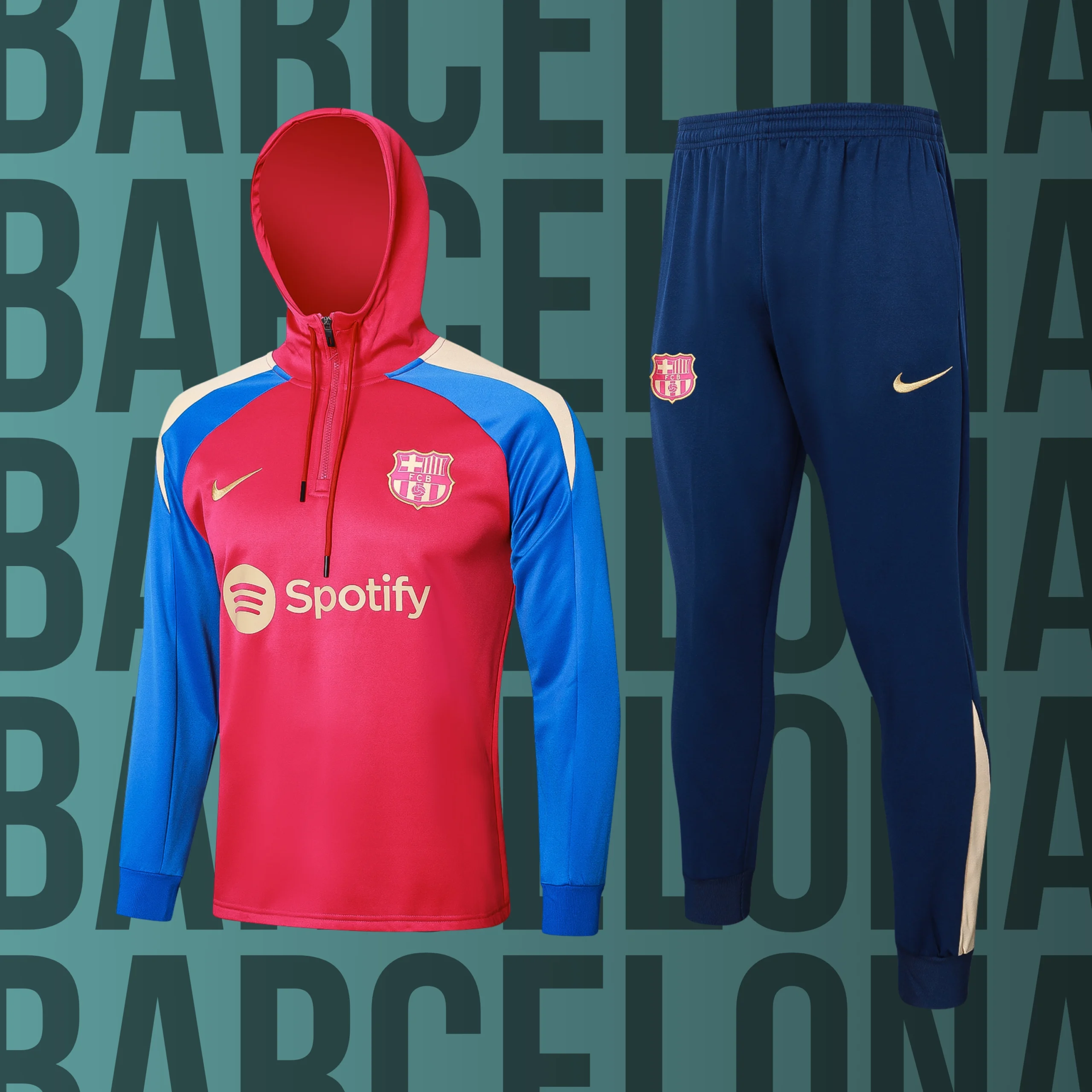 7 Chándal de adulto con gorro Barcelona modelo 07 - Imagen 1