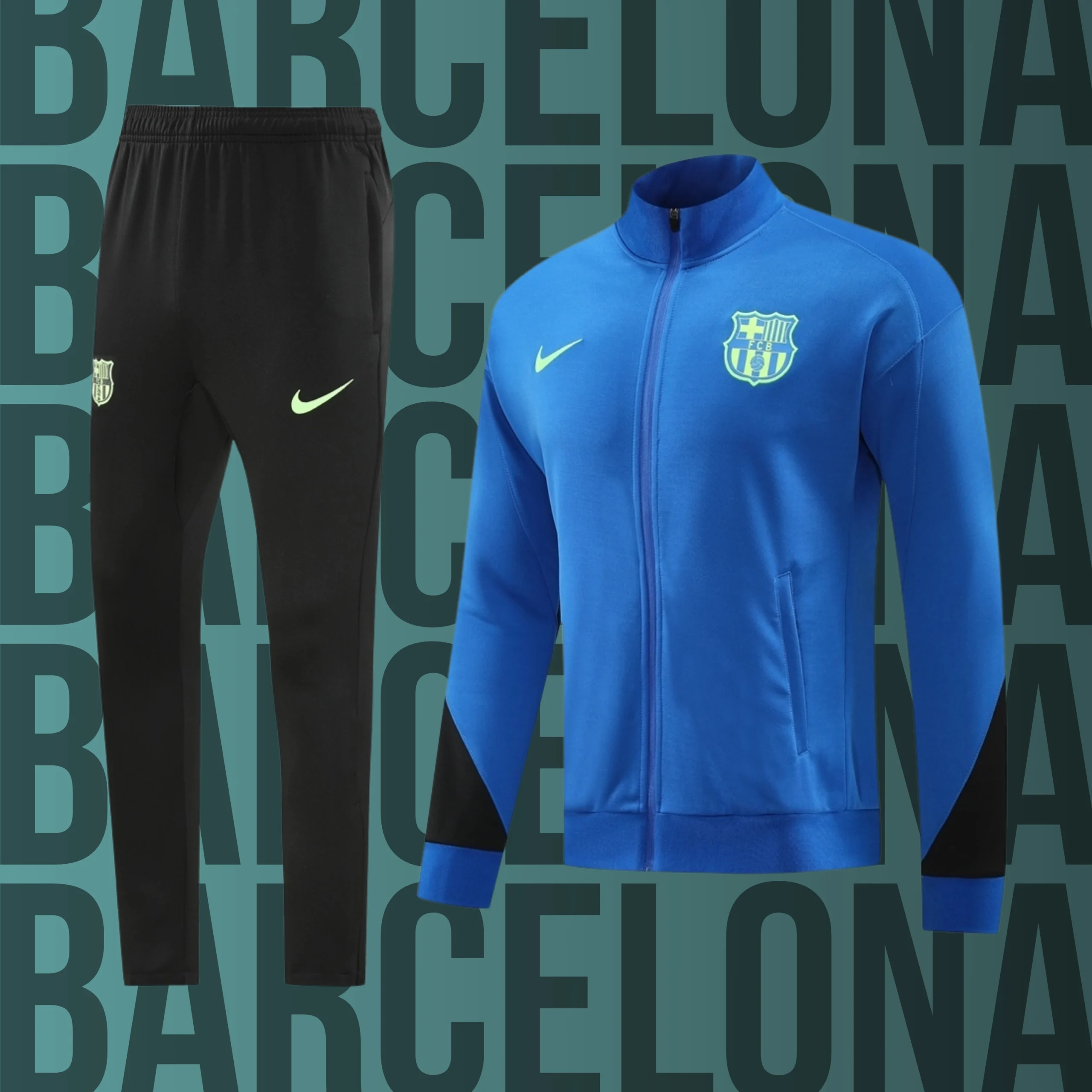 8 Chándal de adulto cremallera completa Barcelona modelo 08 - Imagen 1
