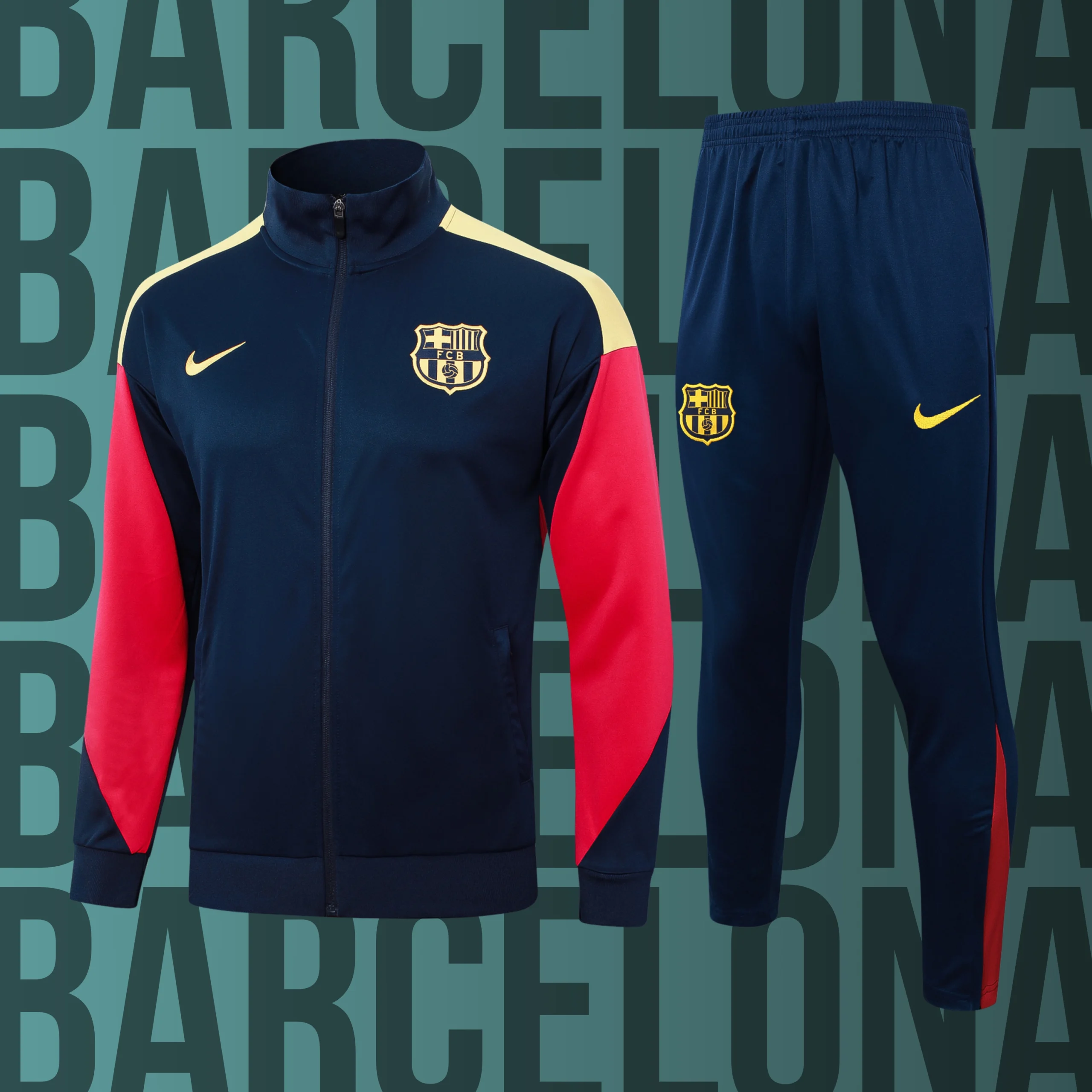 CCNino-Barcelona-7 Chándal de niño cremallera completa Barcelona modelo 07 - Imagen 1