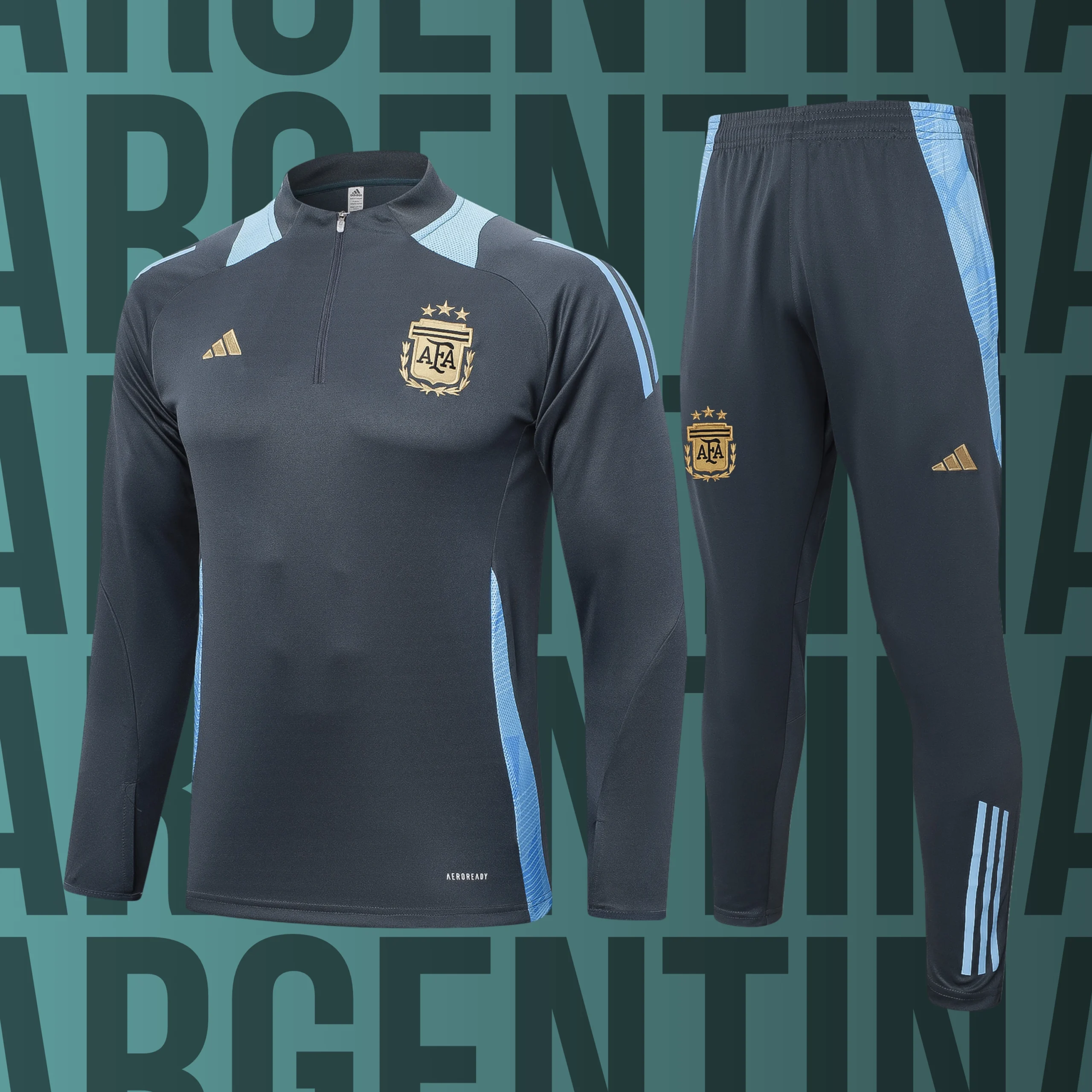 MCAdulto-Argentina-1 Chándal de adulto media cremallera Argentina modelo 01 - Imagen 1