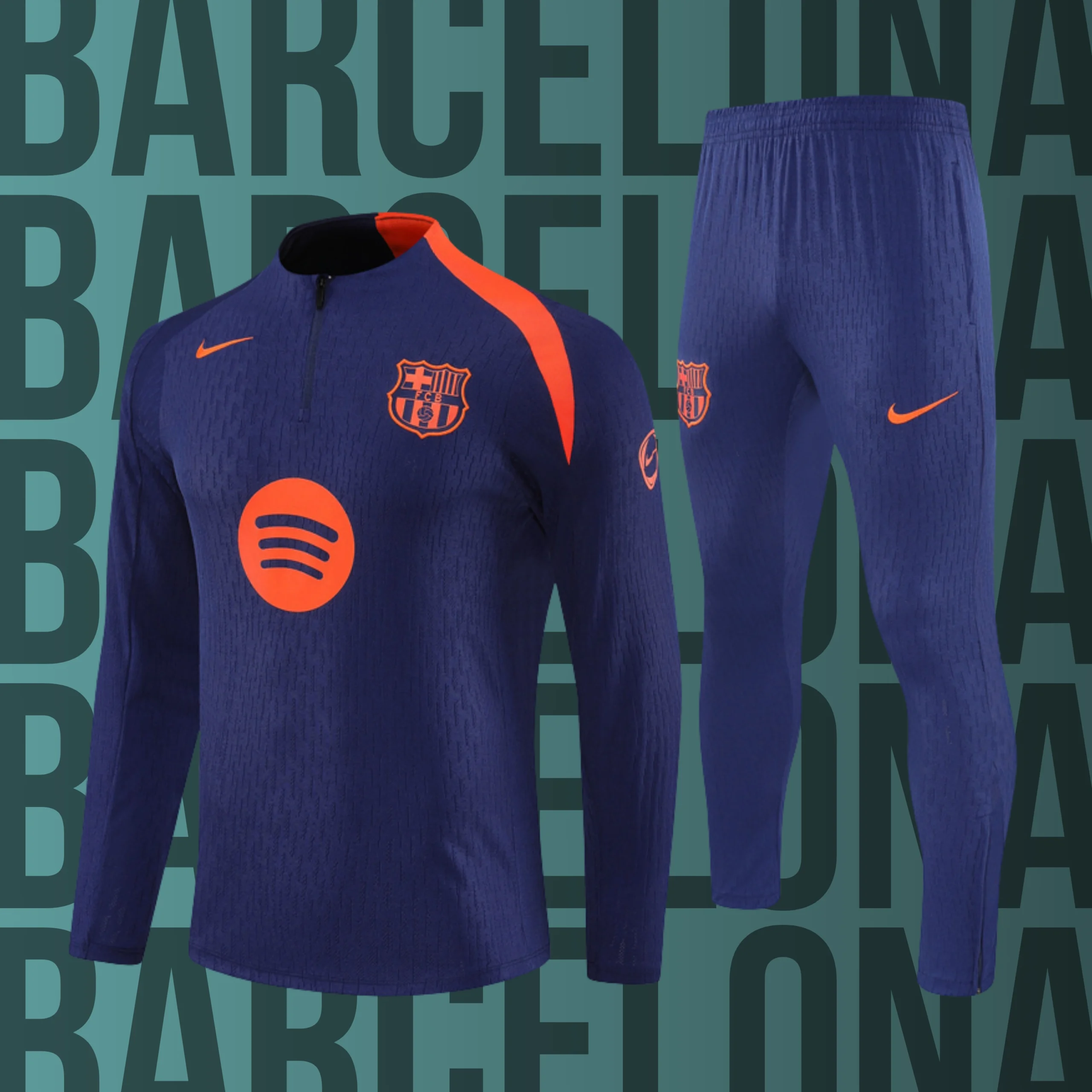 MCAdulto-Barcelona-14 Chándal de adulto media cremallera Barcelona modelo 14 - Imagen 1