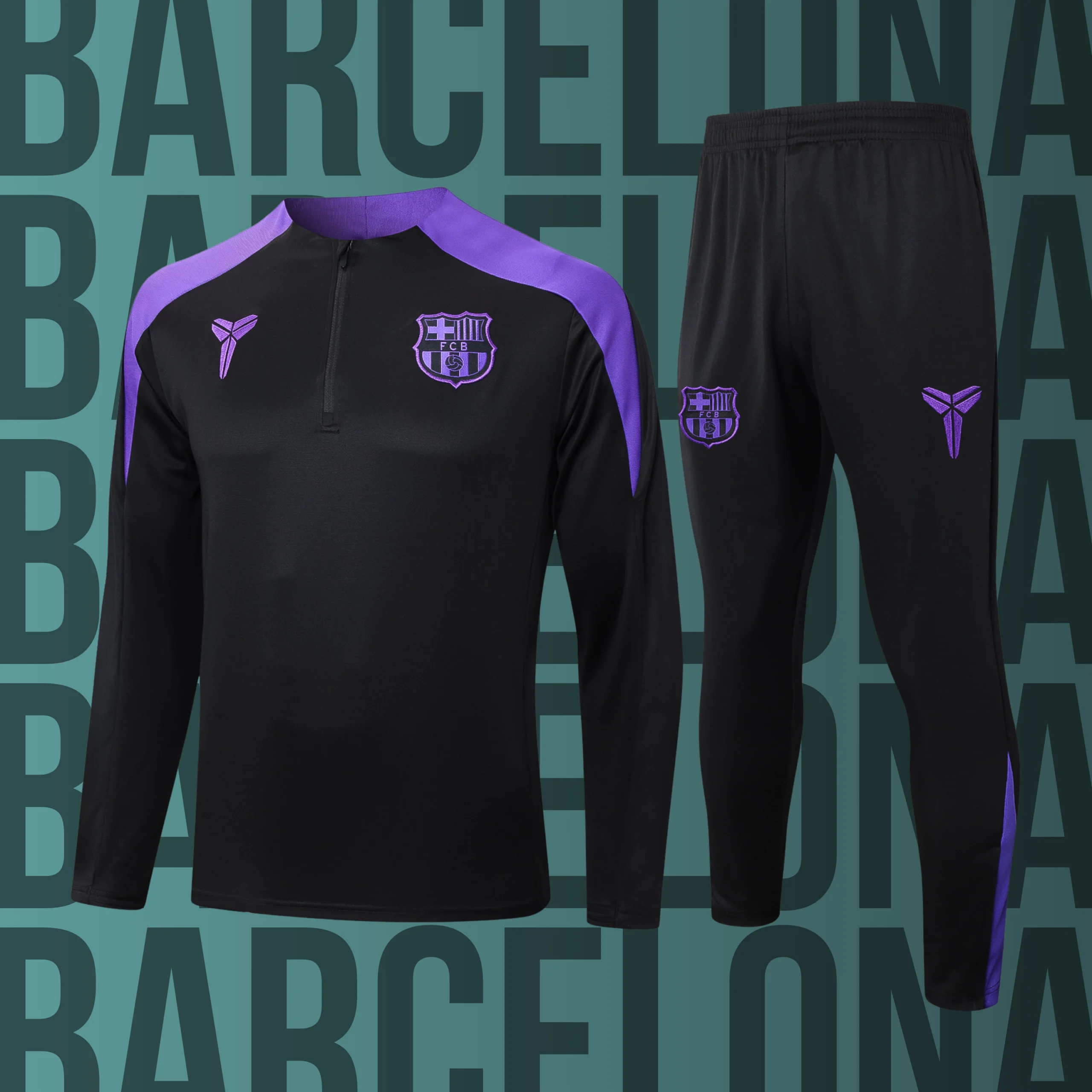 MCAdulto-Barcelona-16 Chándal de adulto media cremallera Barcelona modelo 16 - Imagen 1