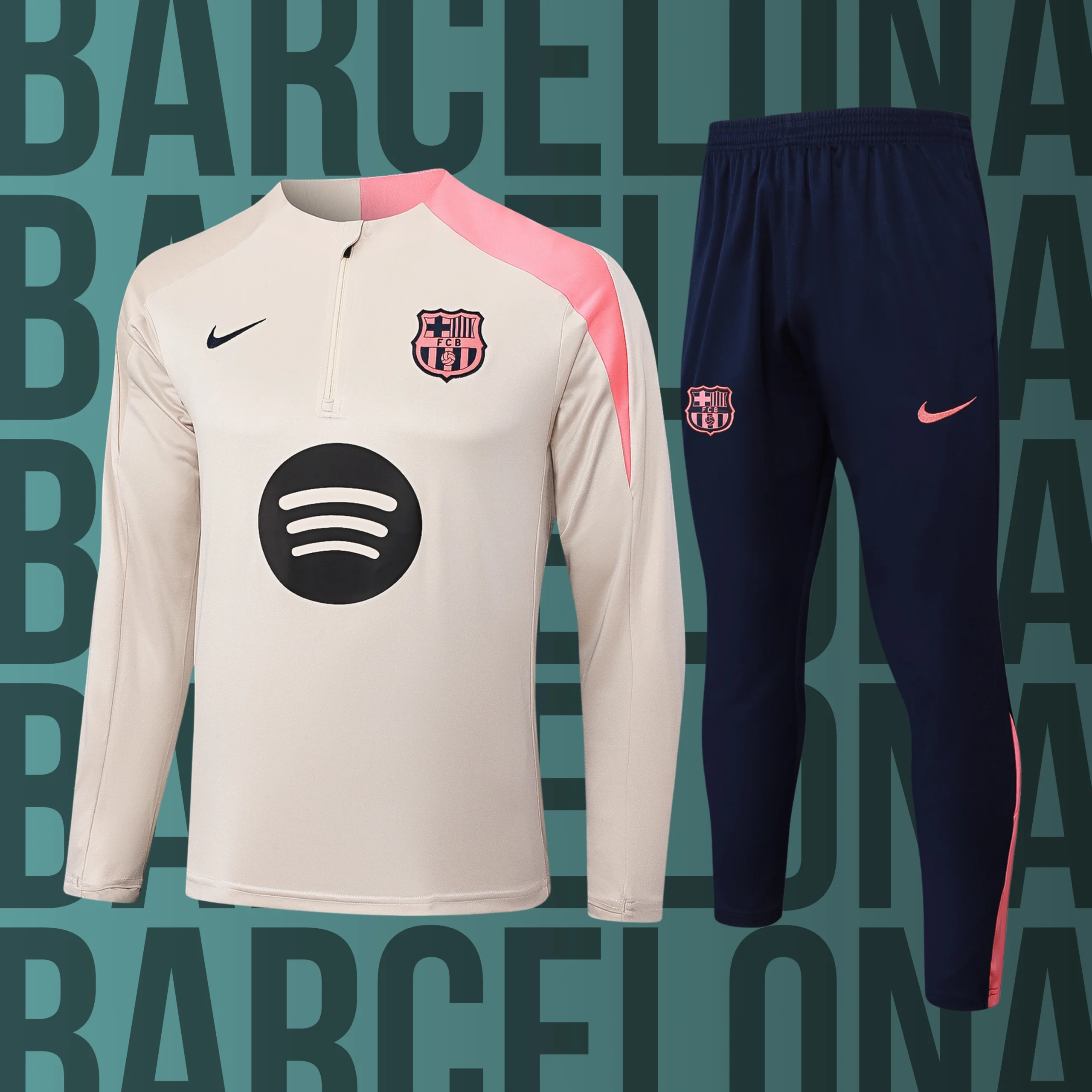 MCAdulto-Barcelona-18 Chándal de adulto media cremallera Barcelona modelo 18 - Imagen 1