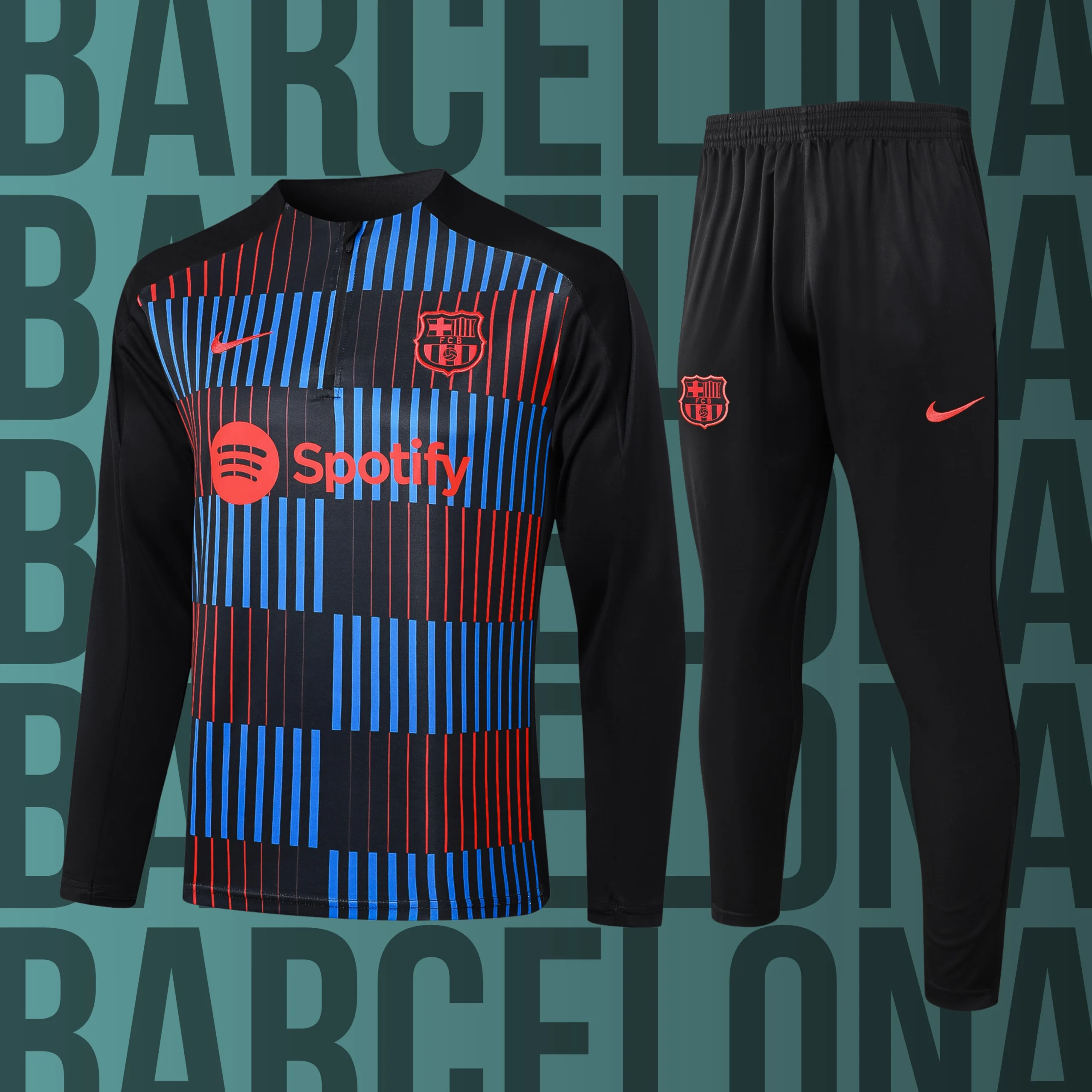 MCAdulto-Barcelona-21 Chándal de adulto media cremallera Barcelona modelo 21 - Imagen 1