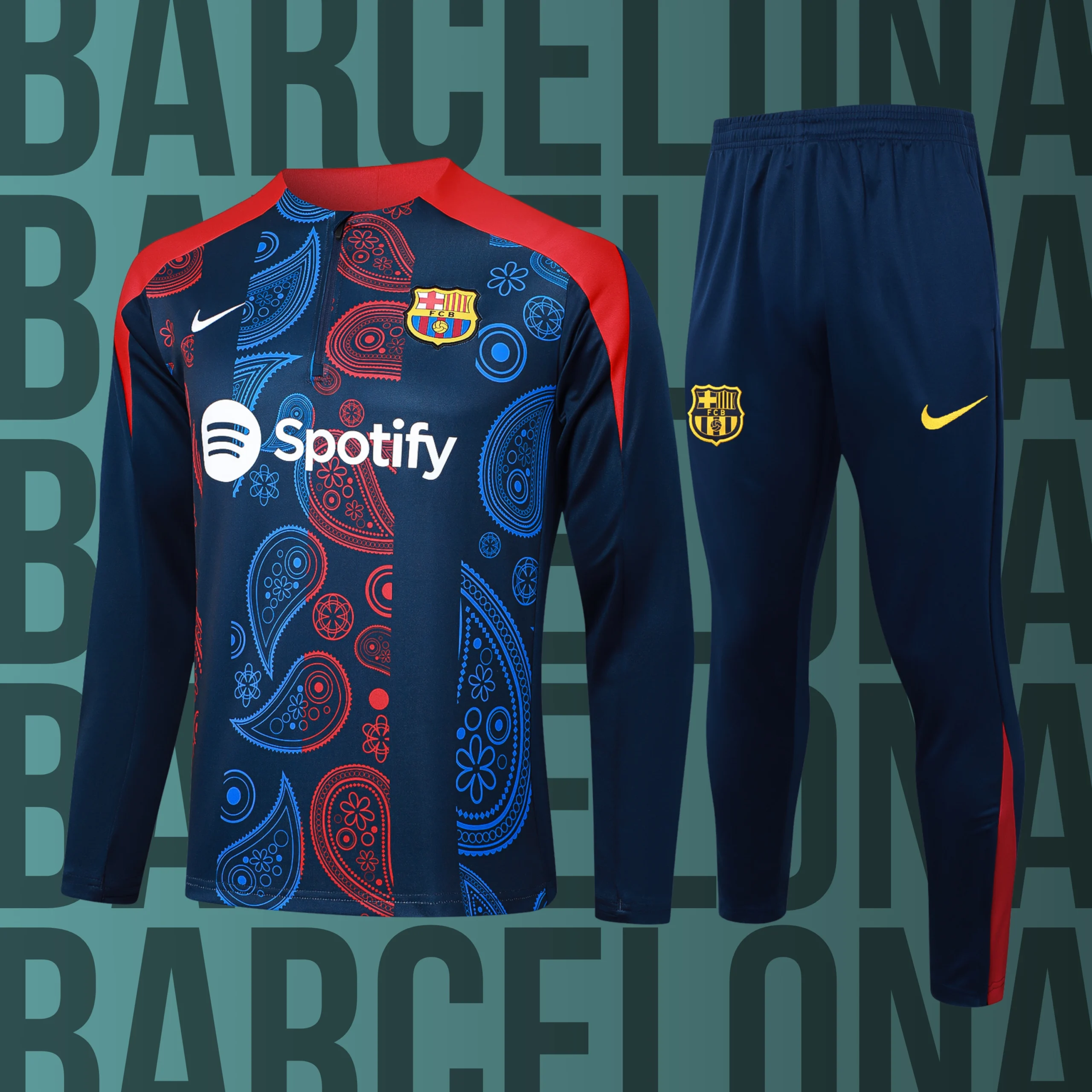 MCAdulto-Barcelona-23 Chándal de adulto media cremallera Barcelona modelo 23 - Imagen 1