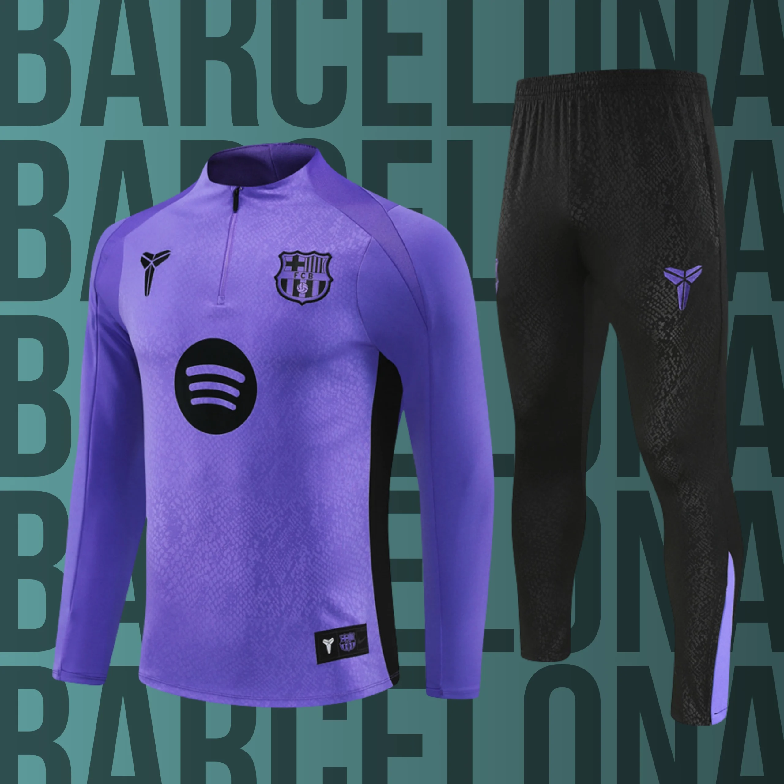 MCAdulto-Barcelona-25 Chándal de adulto media cremallera Barcelona modelo 25 - Imagen 1