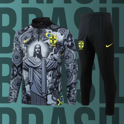 Chándal de adulto media cremallera Brasil modelo 04