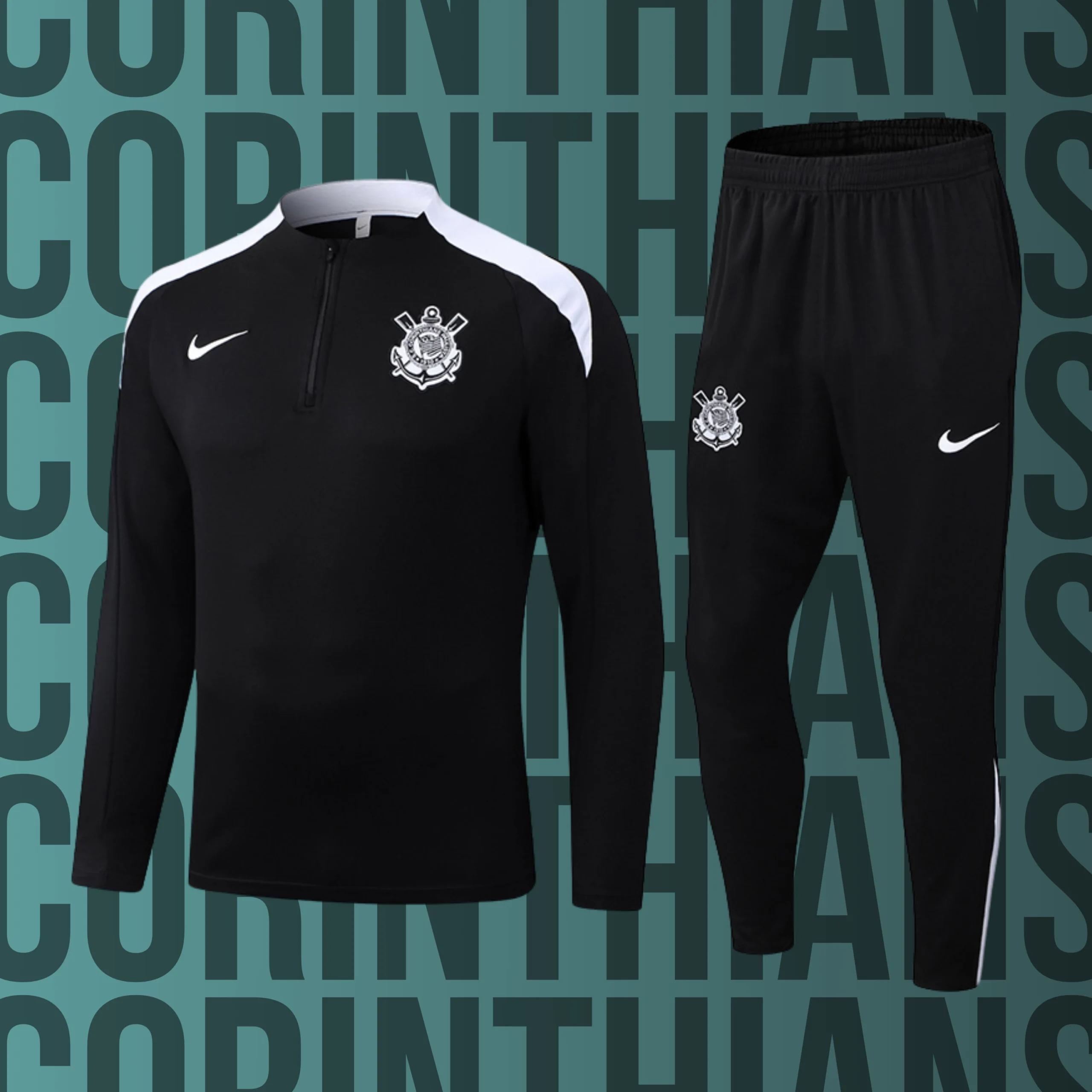 MCAdulto-Corinthians-3 Chándal de adulto media cremallera Corinthians modelo 03 - Imagen 1