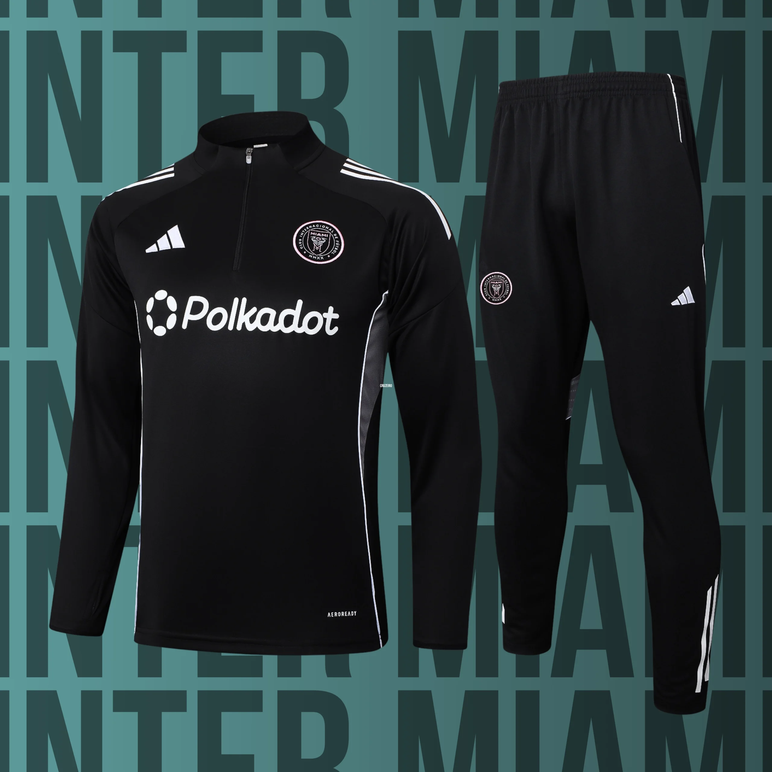 MCAdulto-InterMiami-1 Chándal de adulto media cremallera Inter Miami modelo 01 - Imagen 1