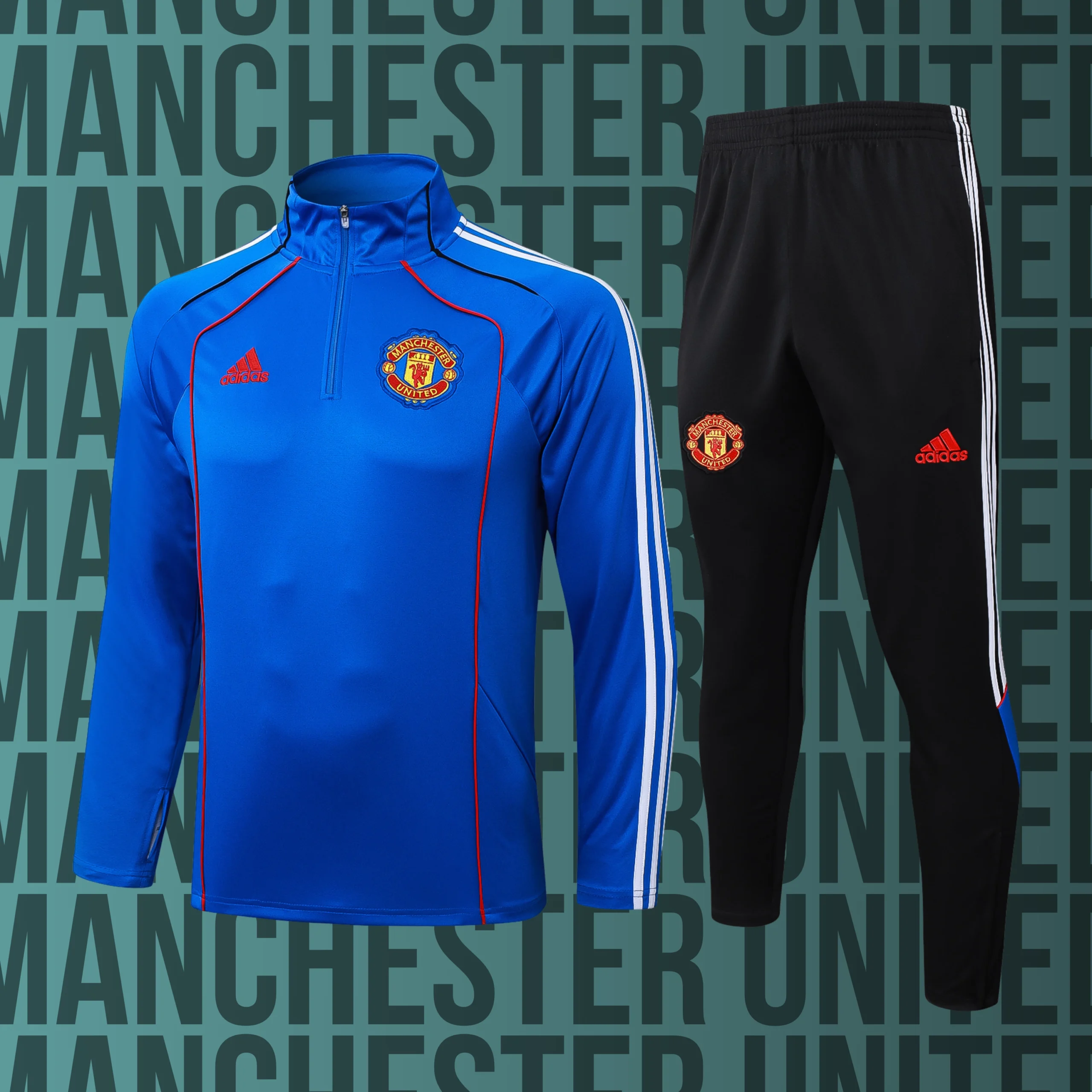 MCAdulto-ManchesterUnited-13 Chándal de adulto media cremallera Manchester United modelo 13 - Imagen 1