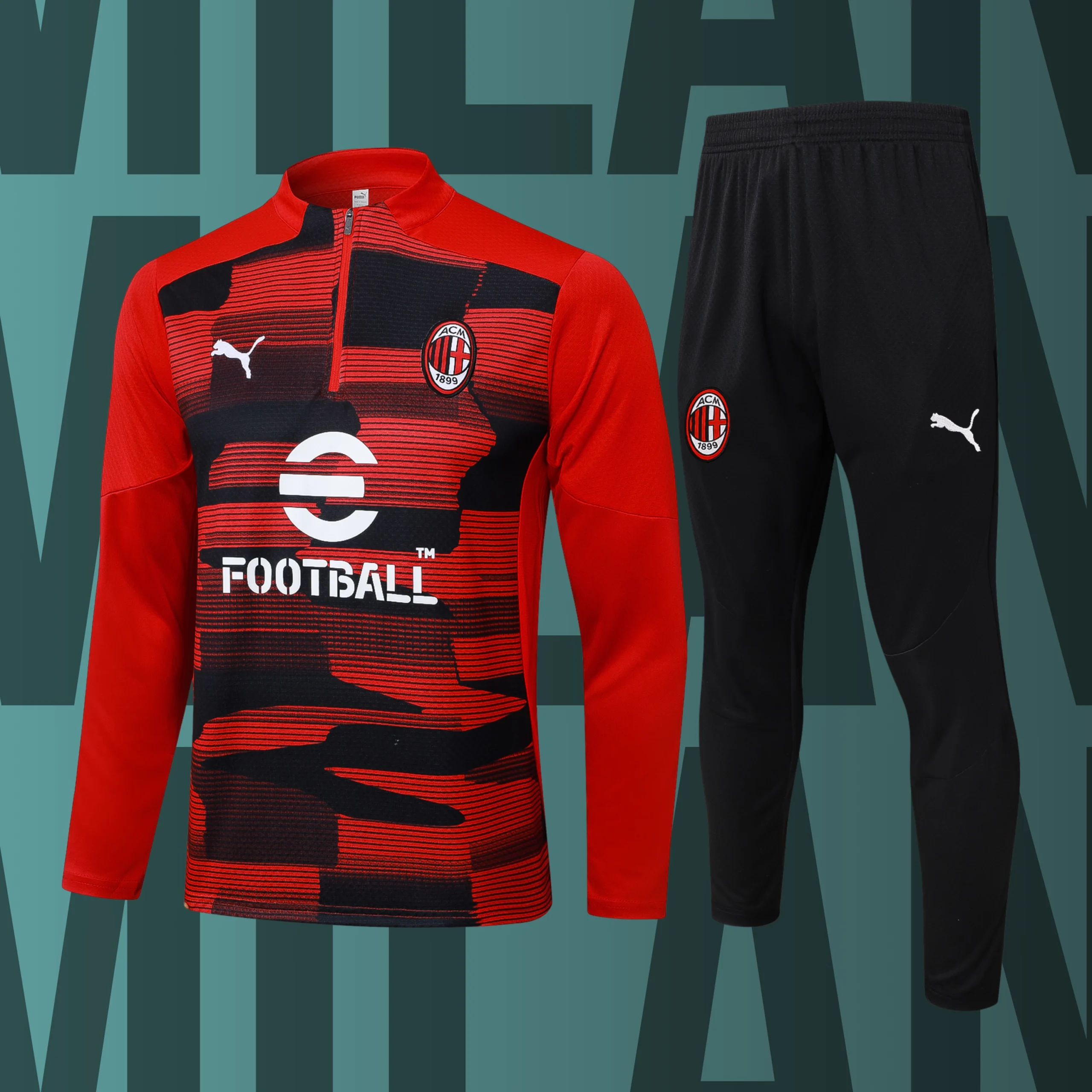 MCAdulto-Milan-1 Chándal de adulto media cremallera Milán modelo 01 - Imagen 1