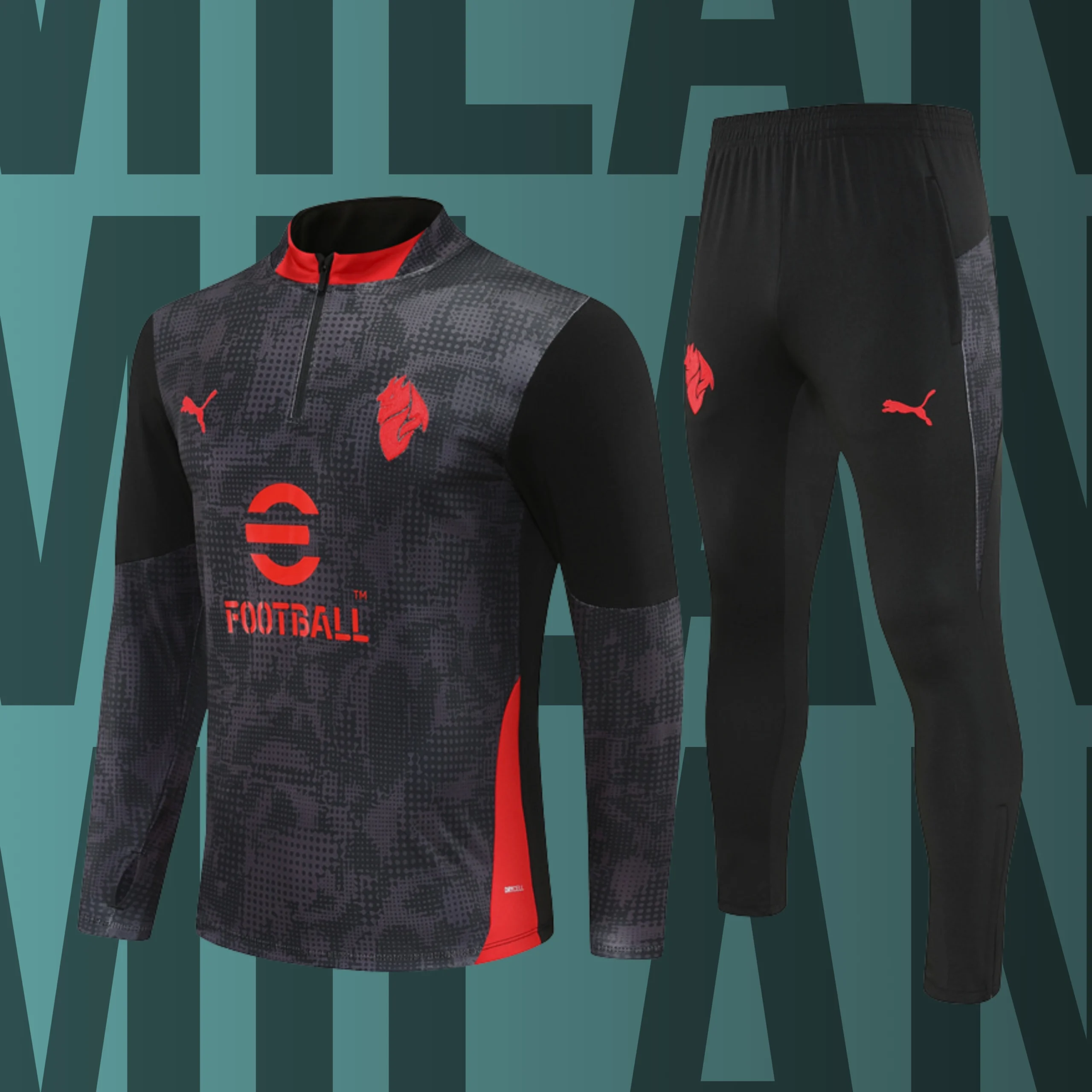 MCAdulto-Milan-2 Chándal de adulto media cremallera Milán modelo 02 - Imagen 1