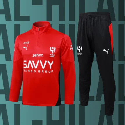 Chándal de niño media cremallera Al-Hilal modelo 01