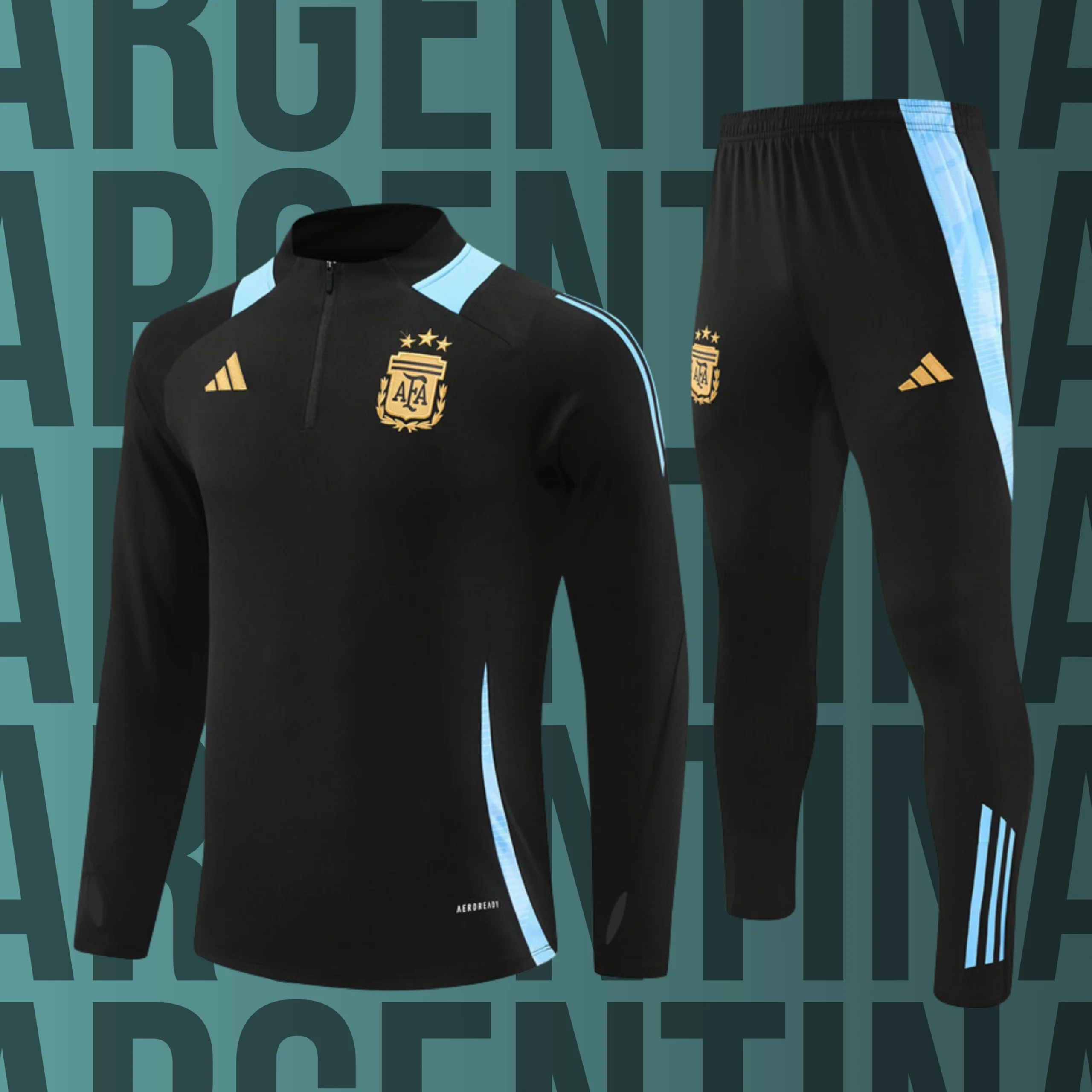 MCNino-Argentina-1 Chándal de niño media cremallera Argentina modelo 01 - Imagen 1