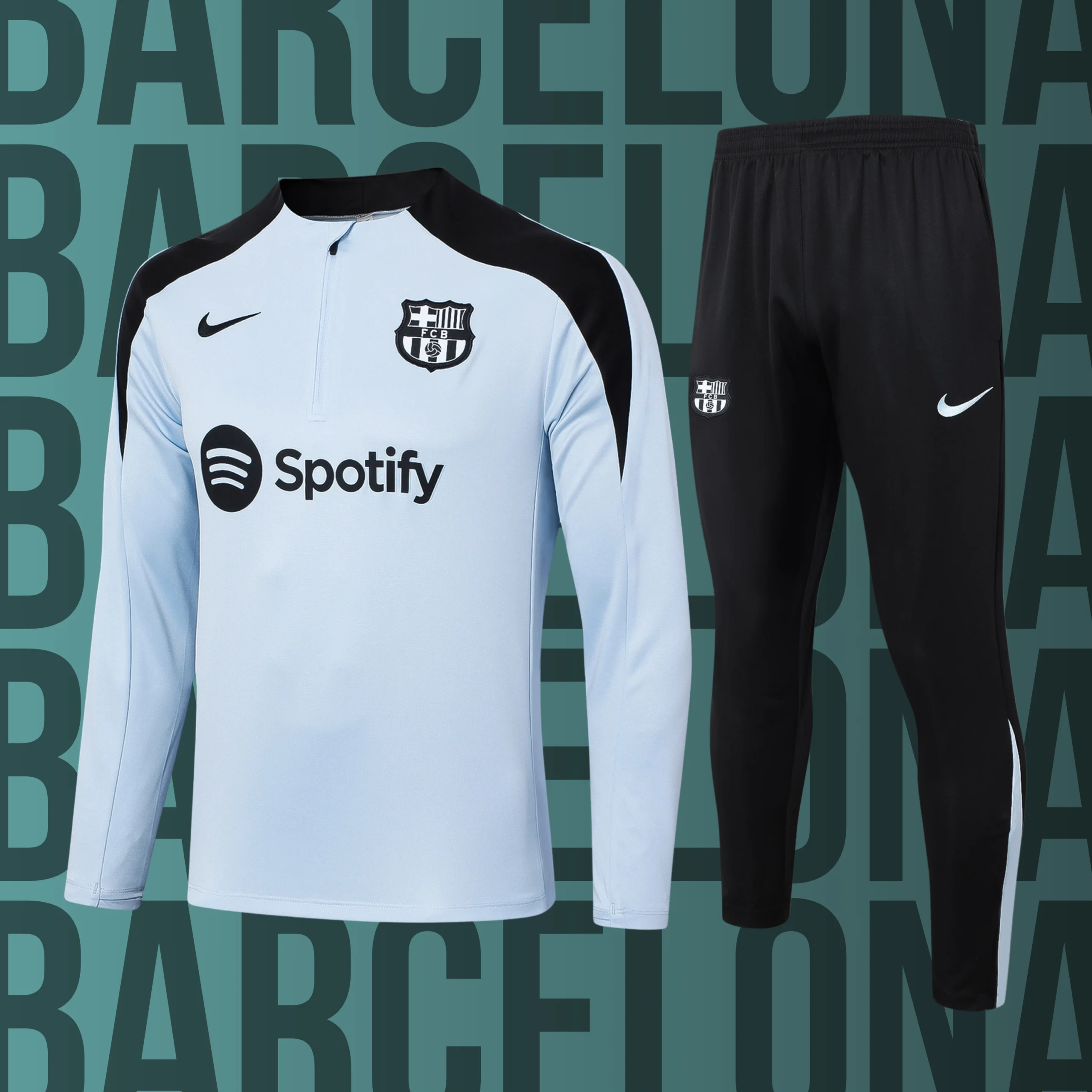 MCNino-Barcelona-15 Chándal de niño media cremallera Barcelona modelo 15 - Imagen 1