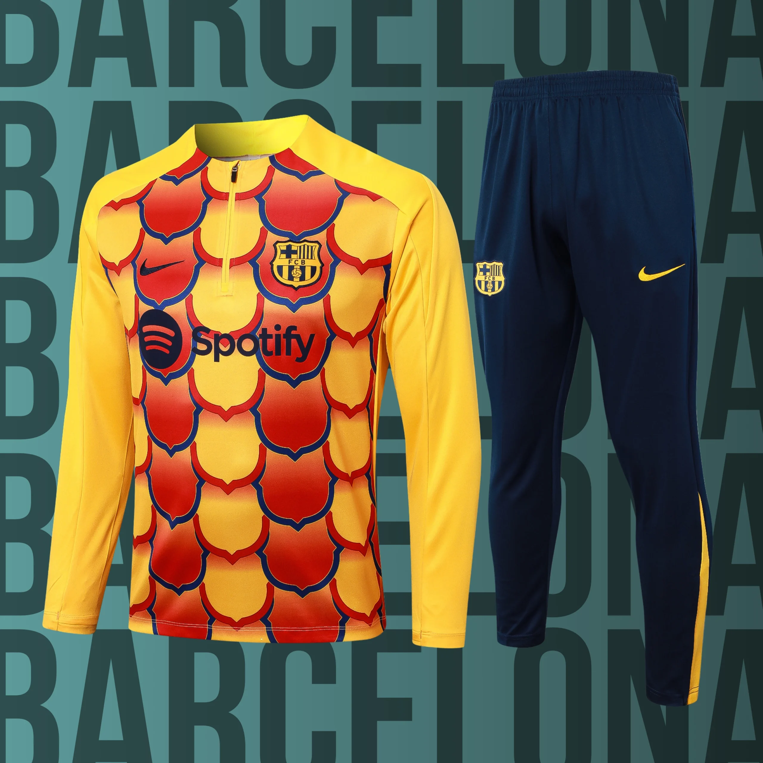 MCNino-Barcelona-19 Chándal de niño media cremallera Barcelona modelo 01 - Imagen 1