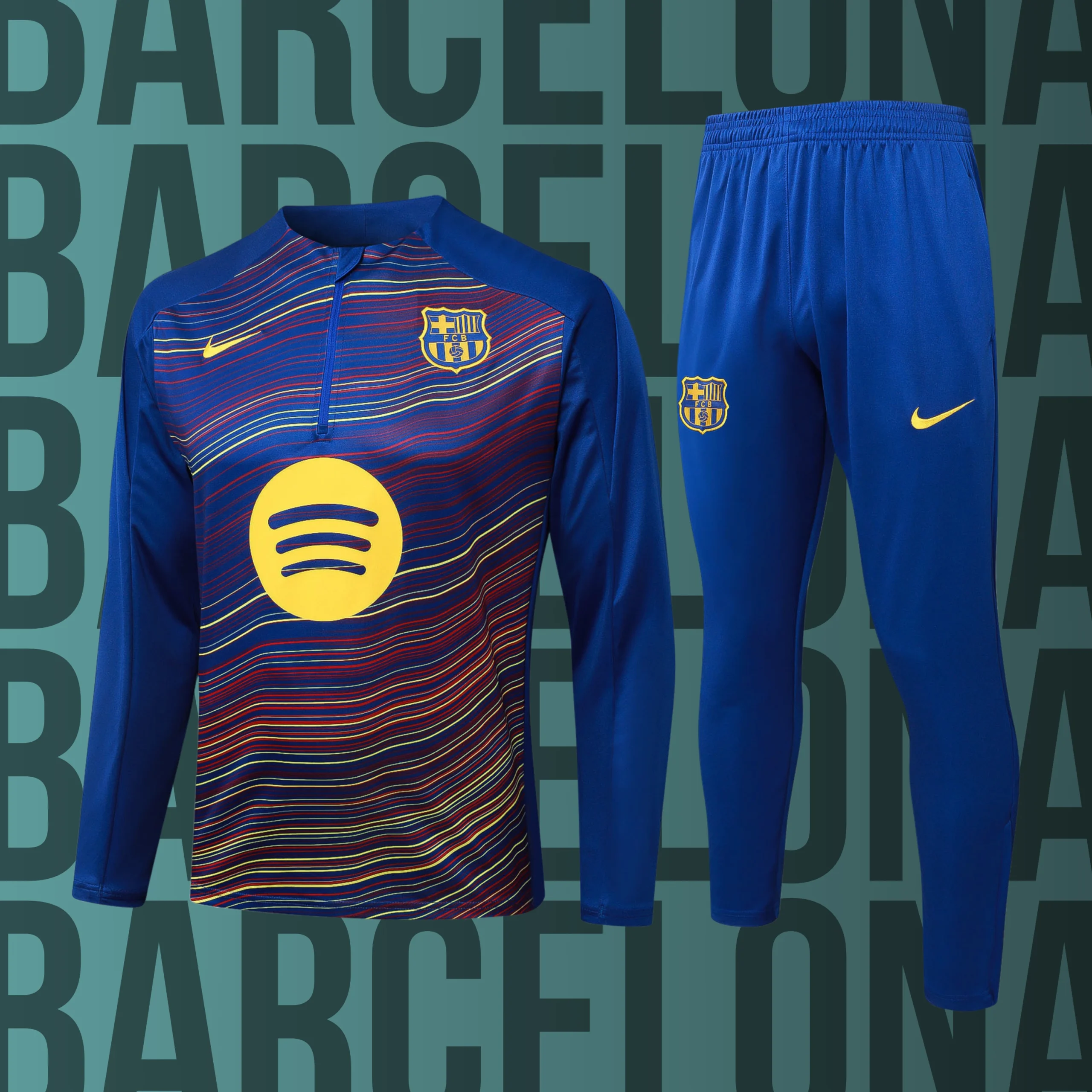 MCNino-Barcelona-23 Chándal de niño media cremallera Barcelona modelo 23 - Imagen 1