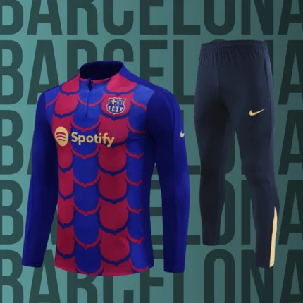 Chándal de niño media cremallera Barcelona modelo 02