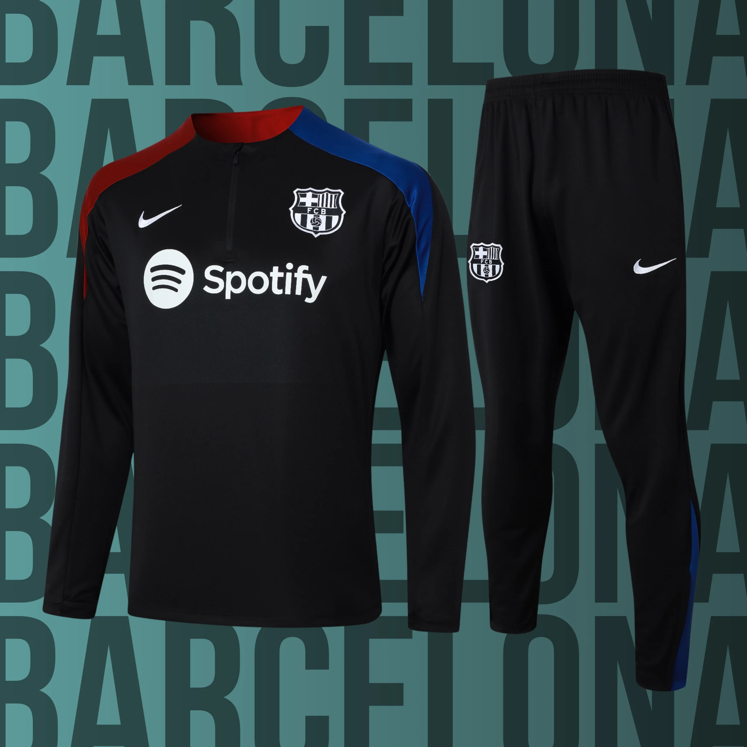 MCNino-Barcelona-31 Chándal de niño media cremallera Barcelona modelo 31 - Imagen 1