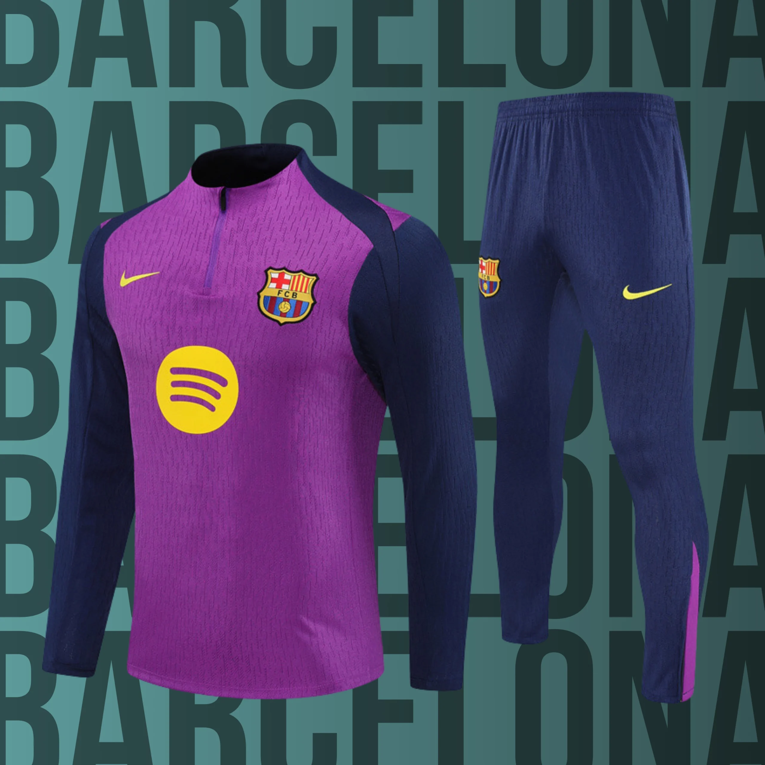 MCNino-Barcelona-6 Chándal de niño media cremallera Barcelona modelo 06 - Imagen 1