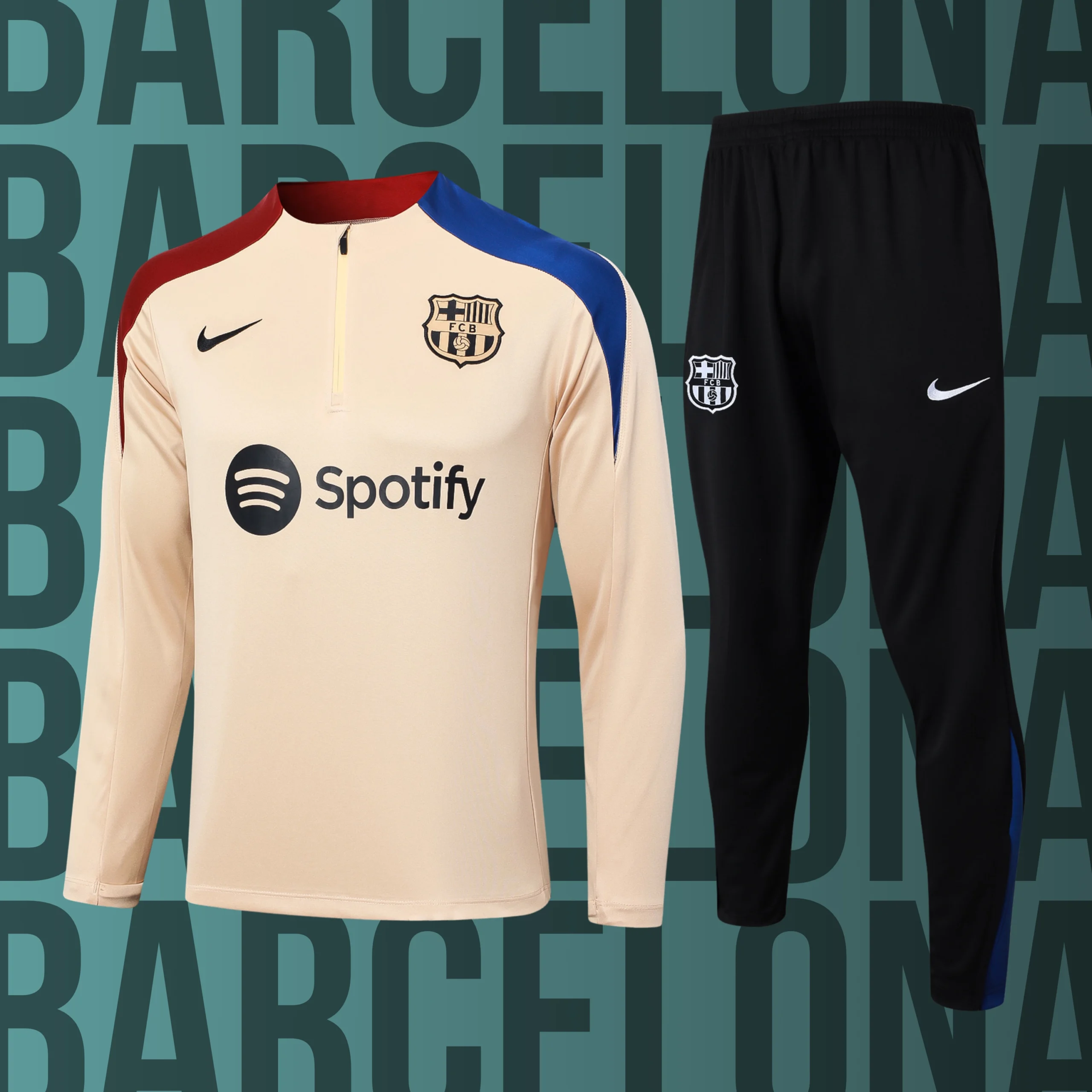 MCNino-Barcelona-7 Chándal de niño media cremallera Barcelona modelo 07 - Imagen 1