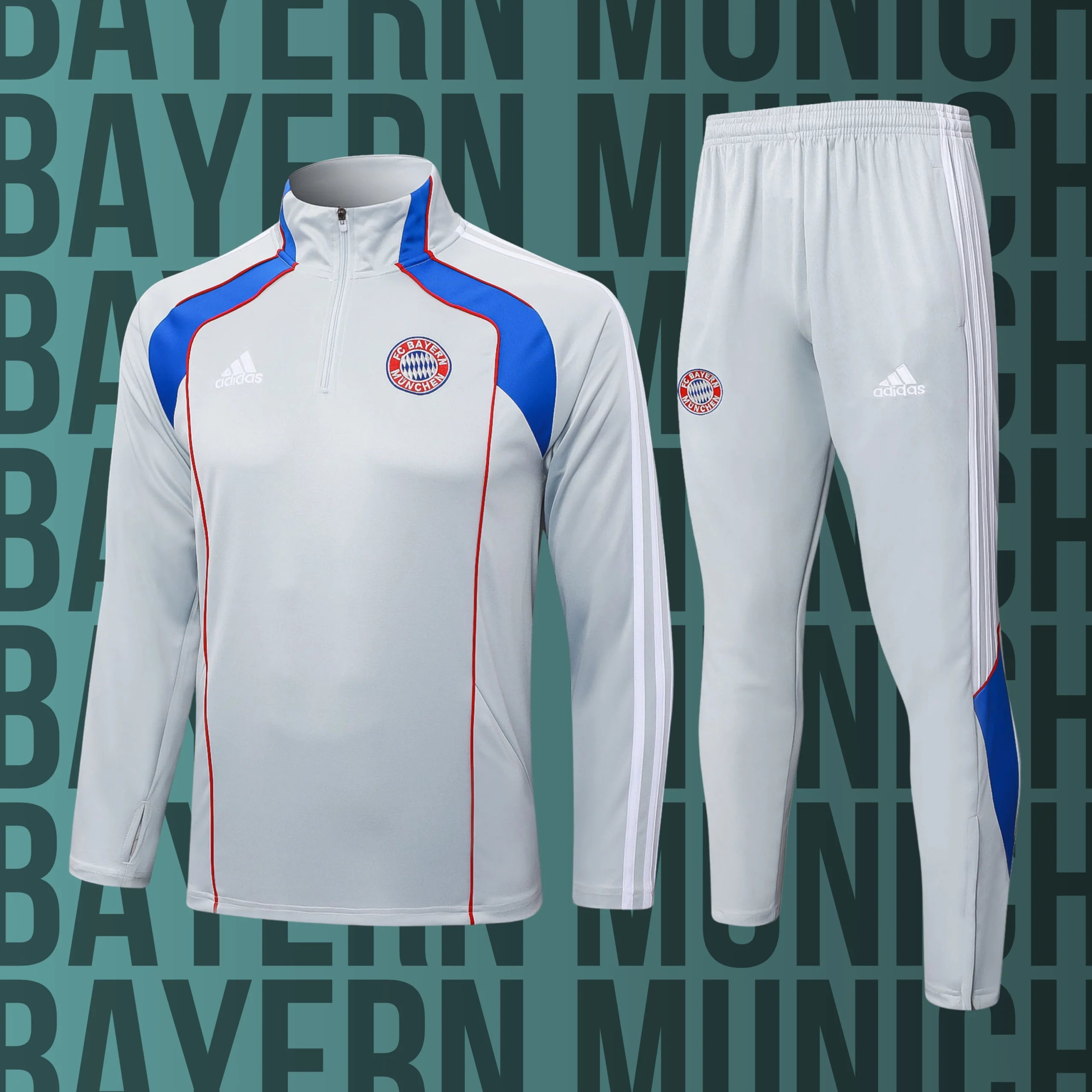 MCNino-BayernMunich-16 Chándal de niño media cremallera Bayern Münich modelo 16 - Imagen 1