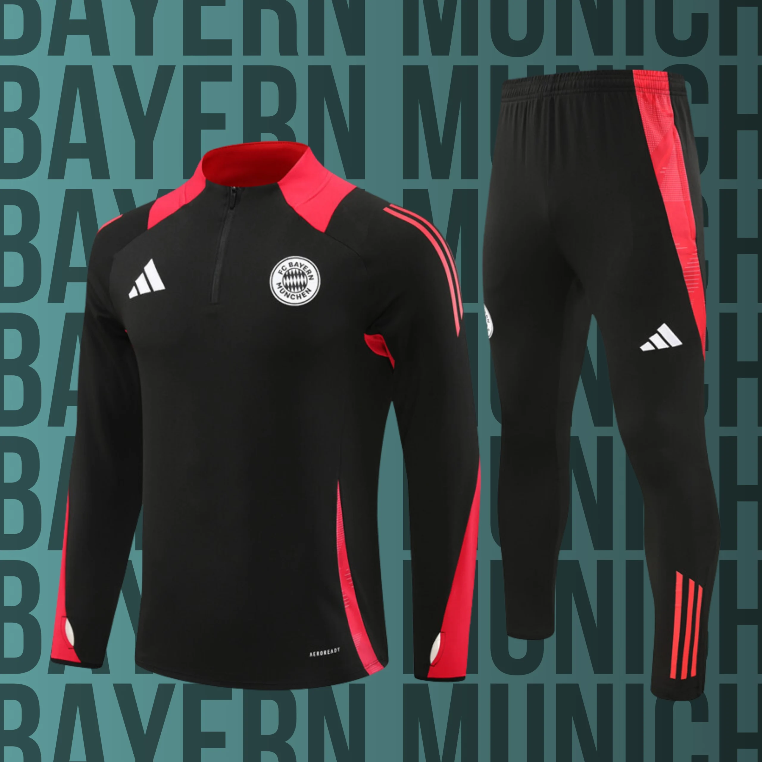 MCNino-BayernMunich-3 Chándal de niño media cremallera Bayern Münich modelo 03 - Imagen 1