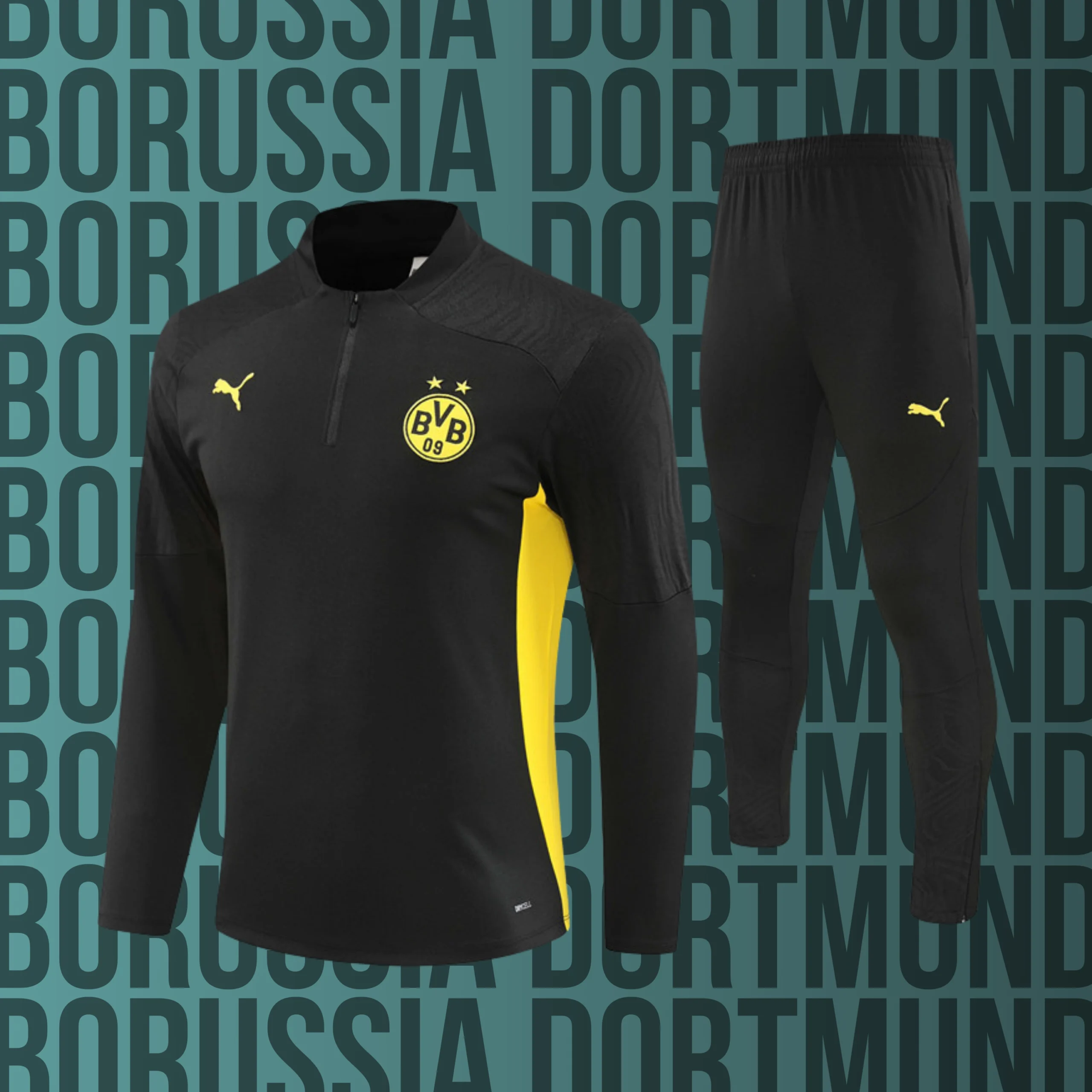 MCNino-BorussiaDortmund-3 Chándal de niño media cremallera Borussia Dortmund modelo 03 - Imagen 1