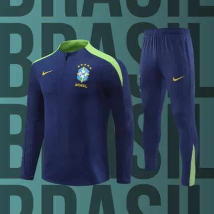 Chándal de niño media cremallera Brasil modelo 01