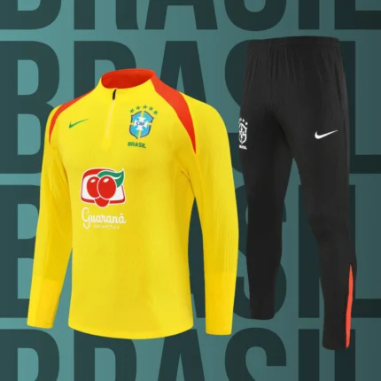 Chándal de niño media cremallera Brasil modelo 02