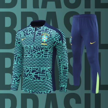 Chándal de niño media cremallera Brasil modelo 04