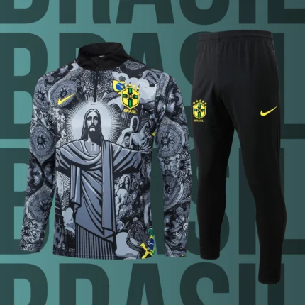 Chándal de niño media cremallera Brasil modelo 06