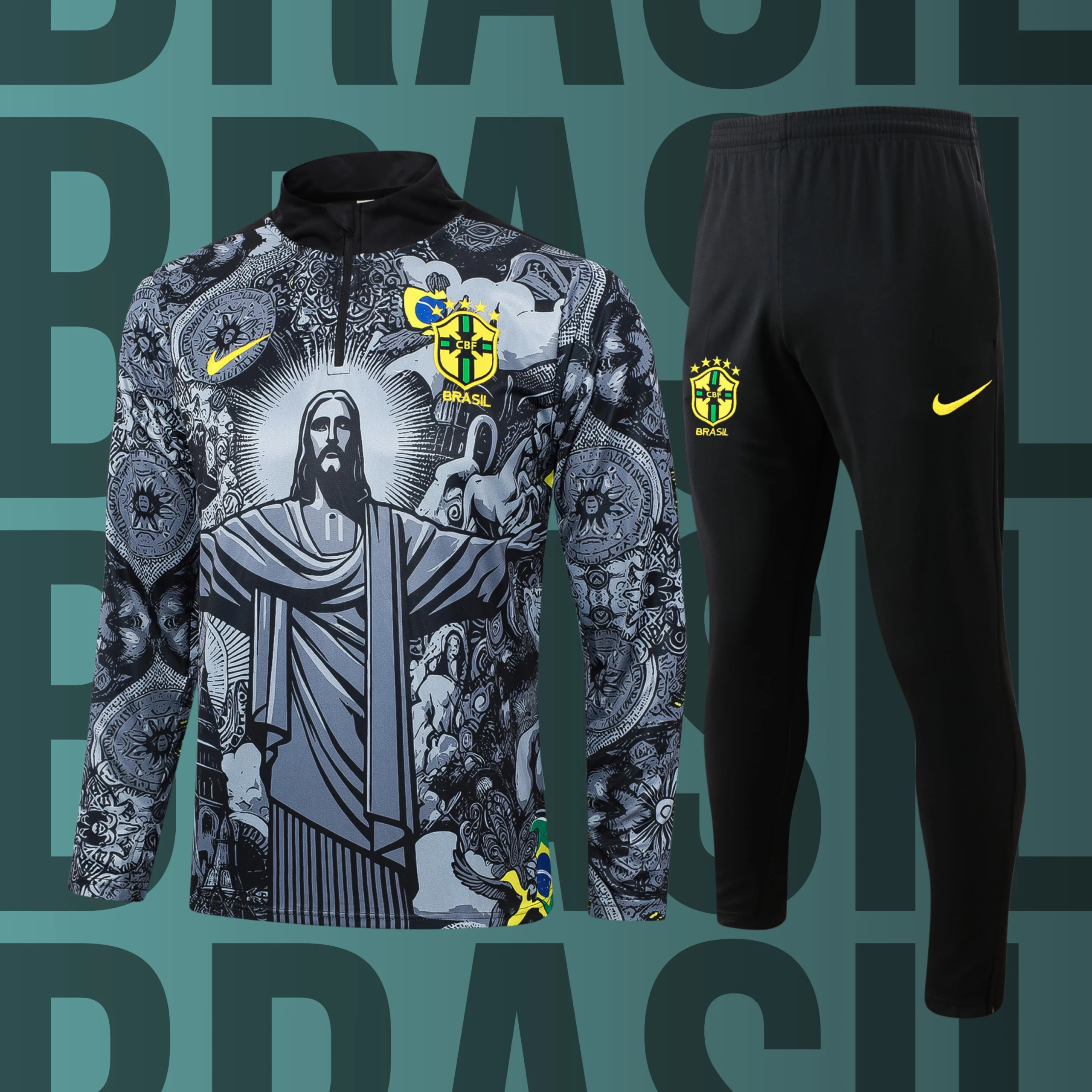 MCNino-Brasil-6 Chándal de niño media cremallera Brasil modelo 06 - Imagen 1