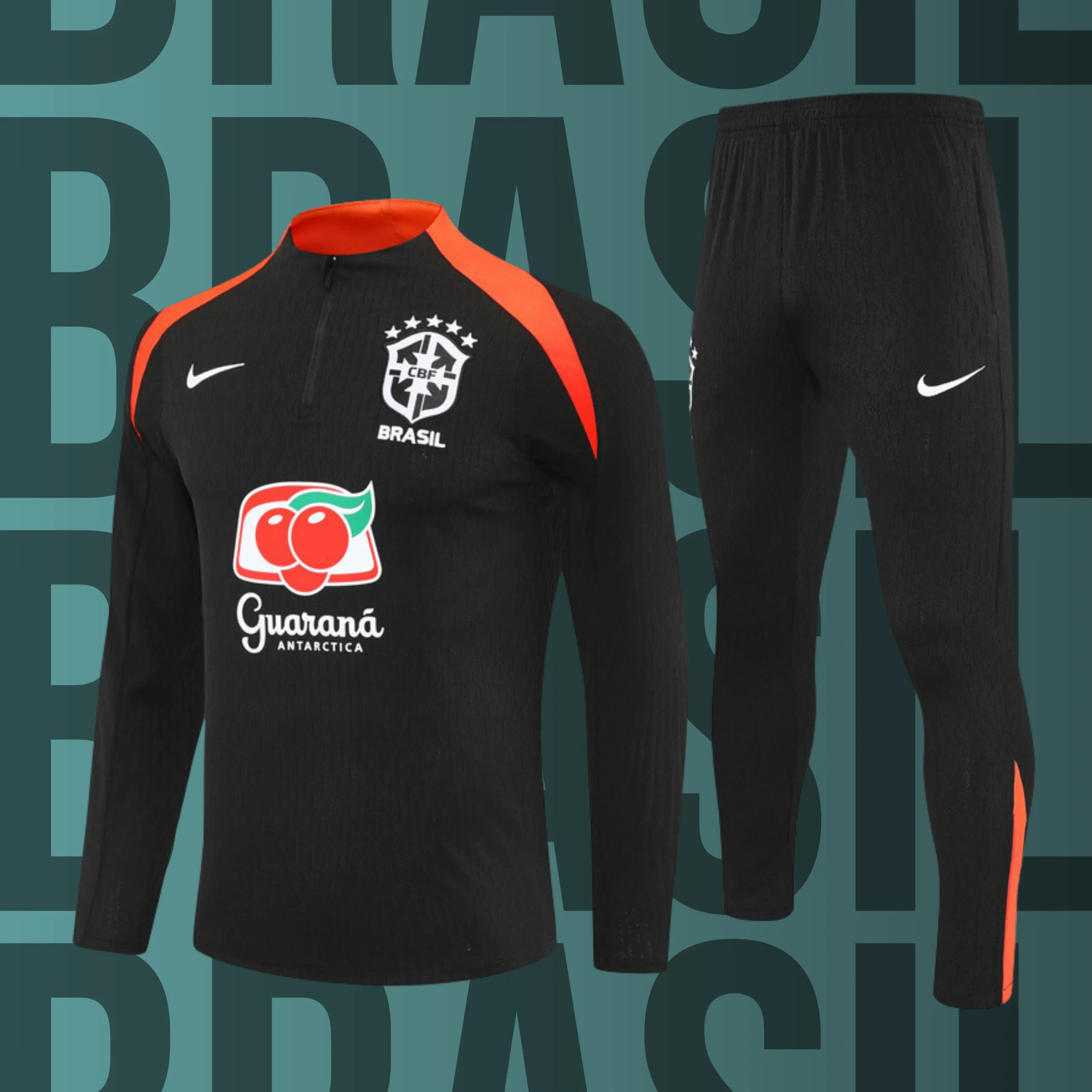 MCNino-Brasil-7 Chándal de niño media cremallera Brasil modelo 07 - Imagen 1