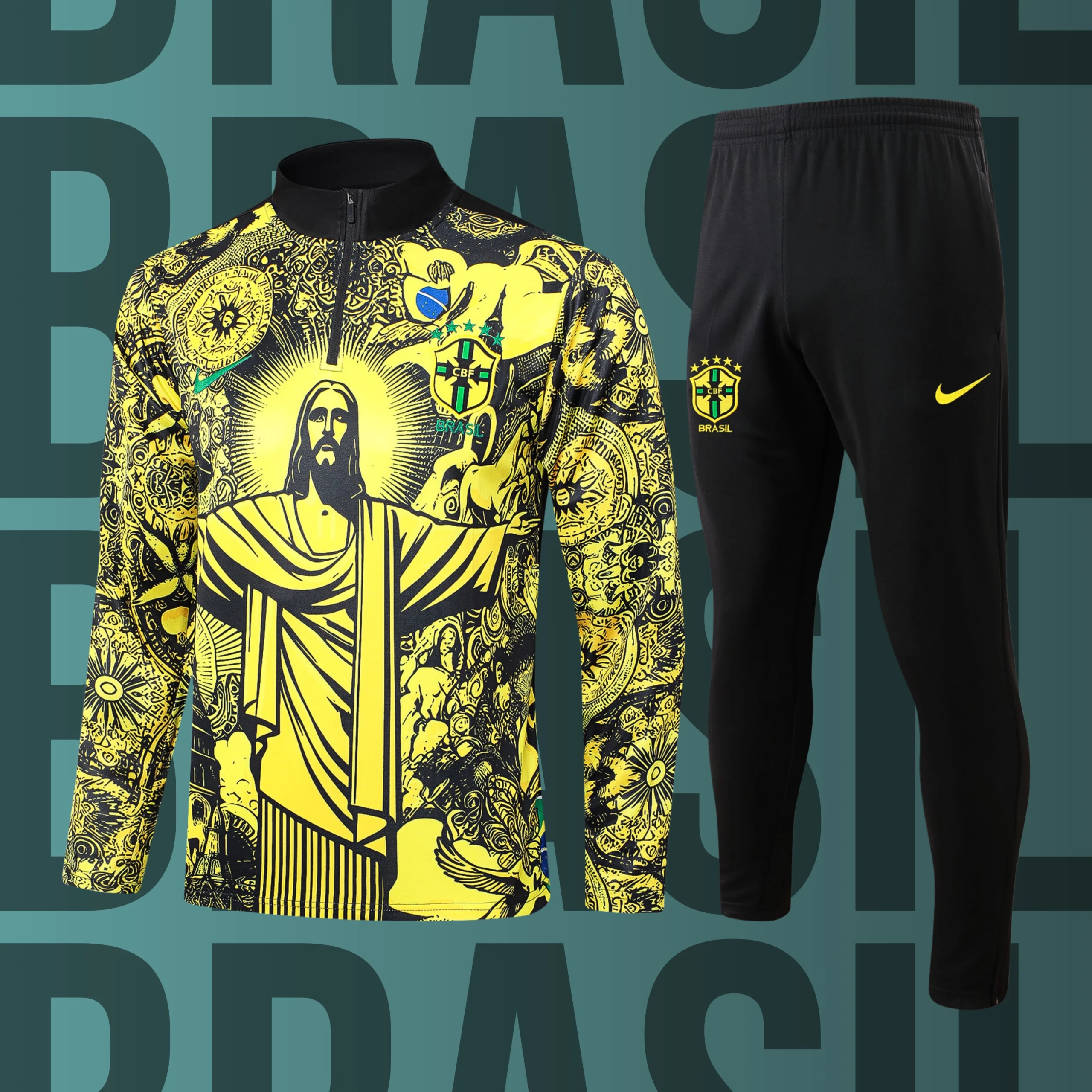 MCNino-Brasil-8 Chándal de niño media cremallera Brasil modelo 08 - Imagen 1