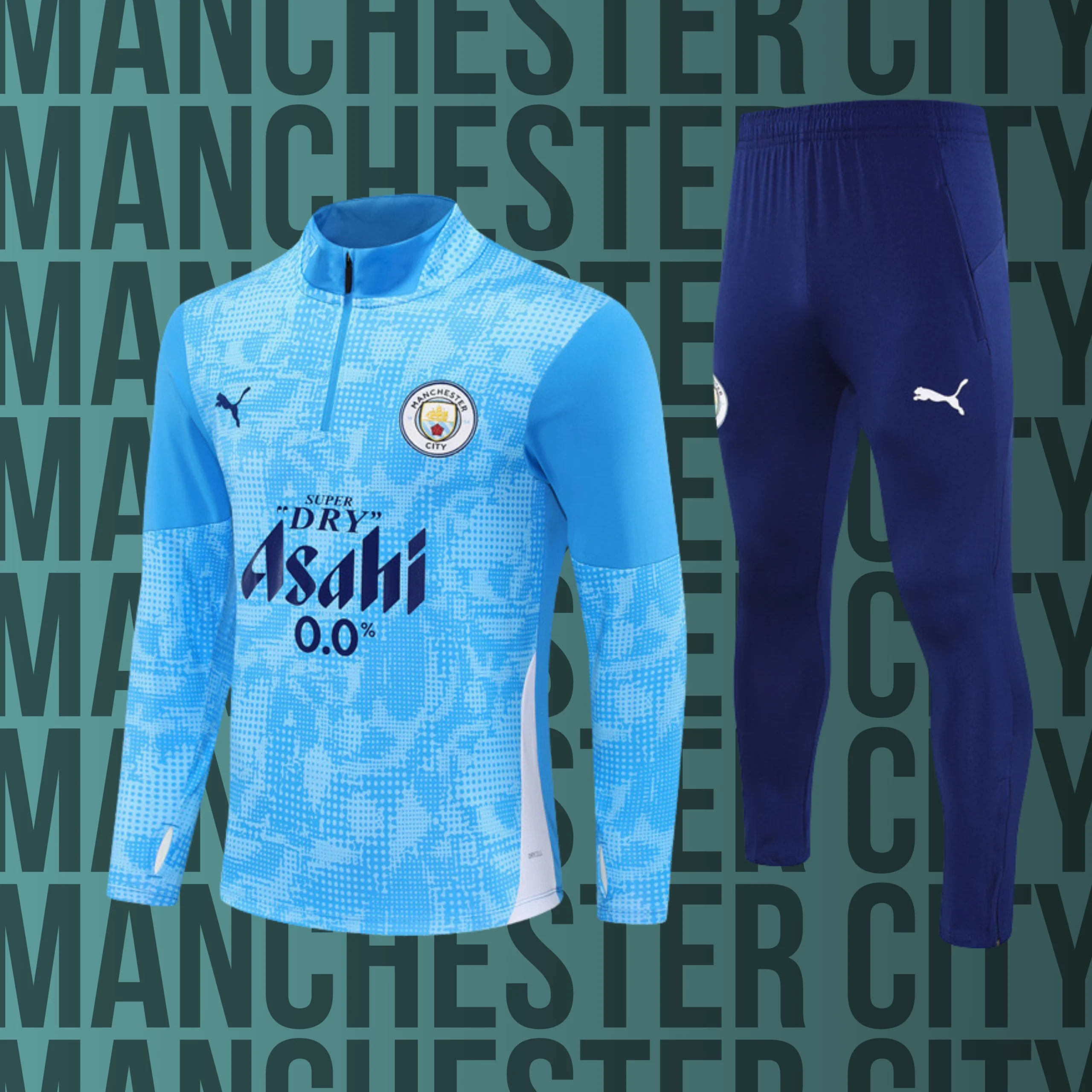 MCNino-ManchesterCity-2 Chándal de niño media cremallera Manchester City modelo 02 - Imagen 1