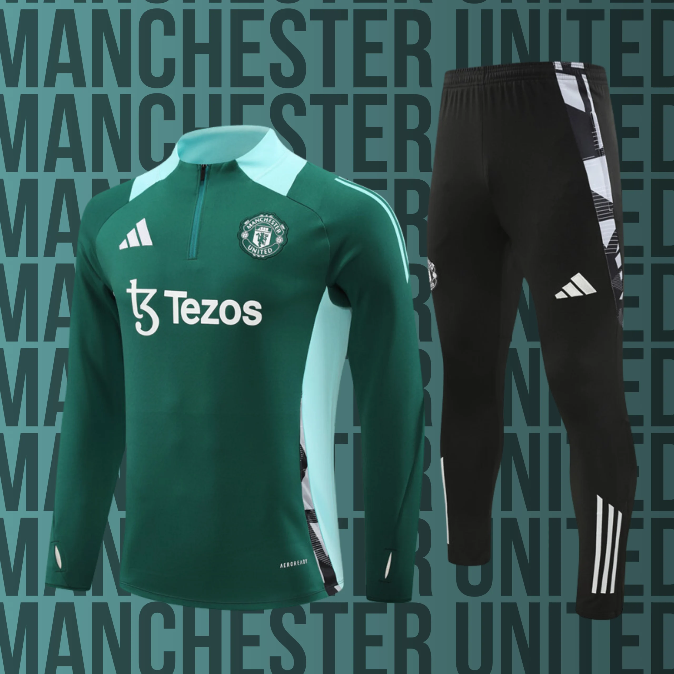 MCNino-ManchesterUnited-14 Chándal de niño media cremallera Manchester United modelo 14 - Imagen 1