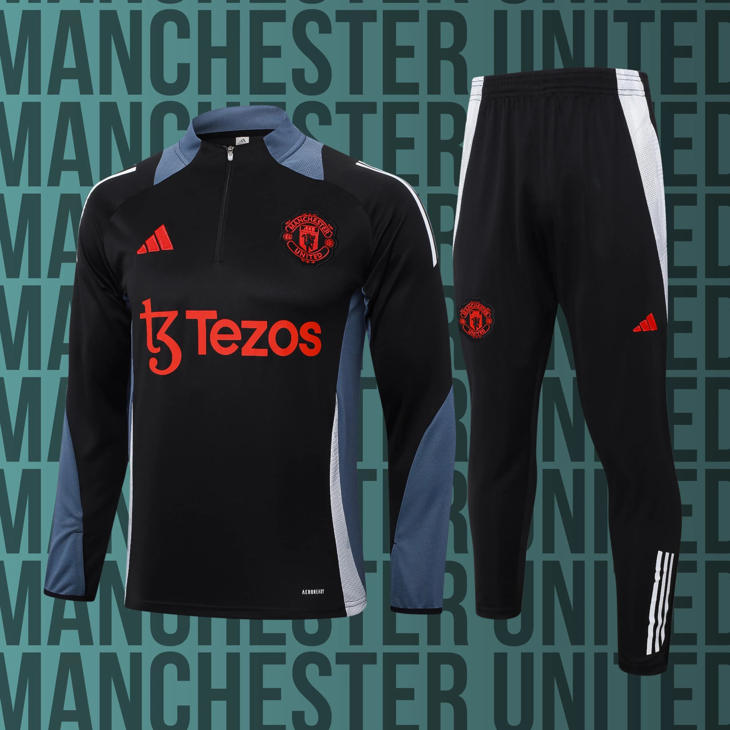 MCNino-ManchesterUnited-27 Chándal de niño media cremallera Manchester United modelo 27 - Imagen 1