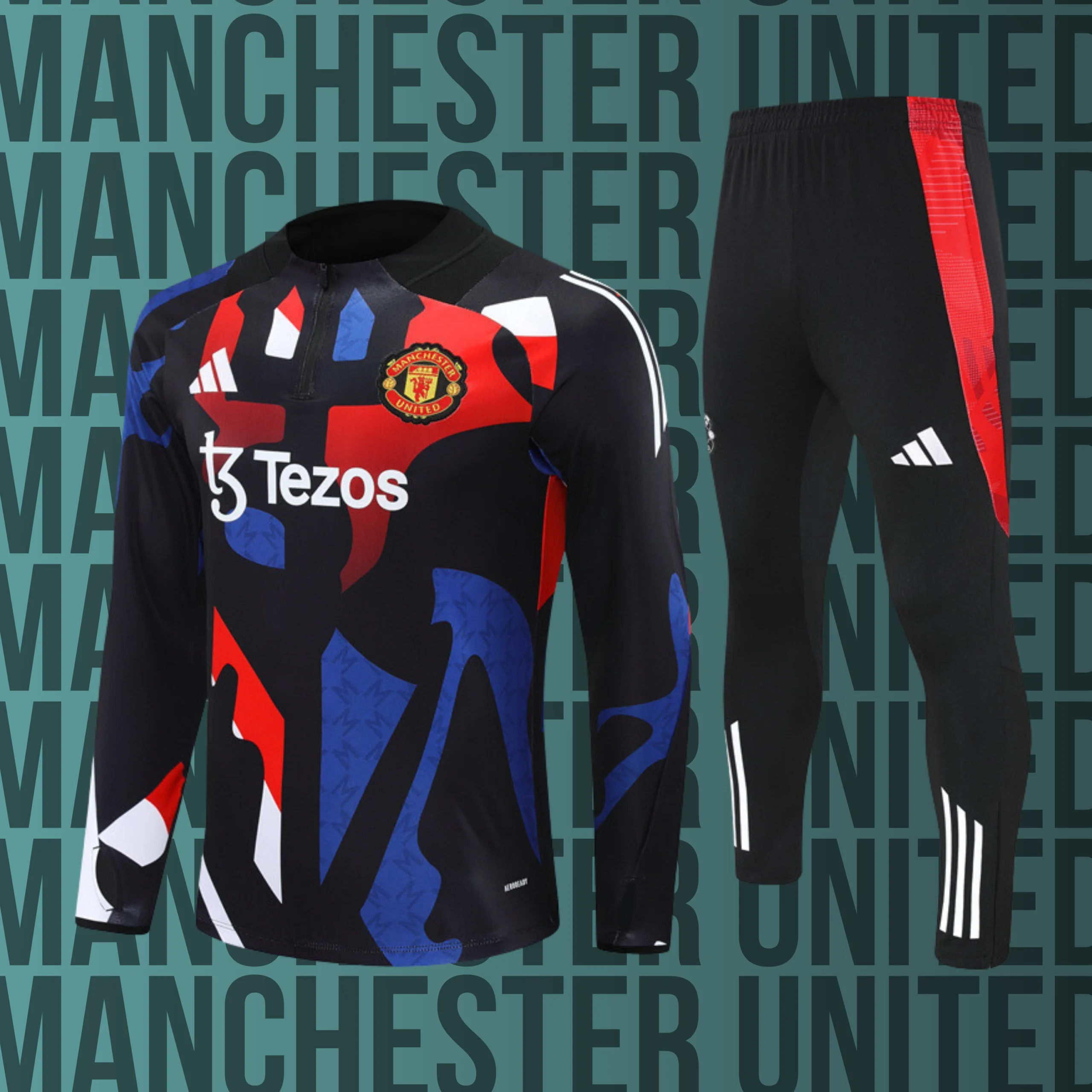 MCNino-ManchesterUnited-28 Chándal de niño media cremallera Manchester United modelo 02 - Imagen 1