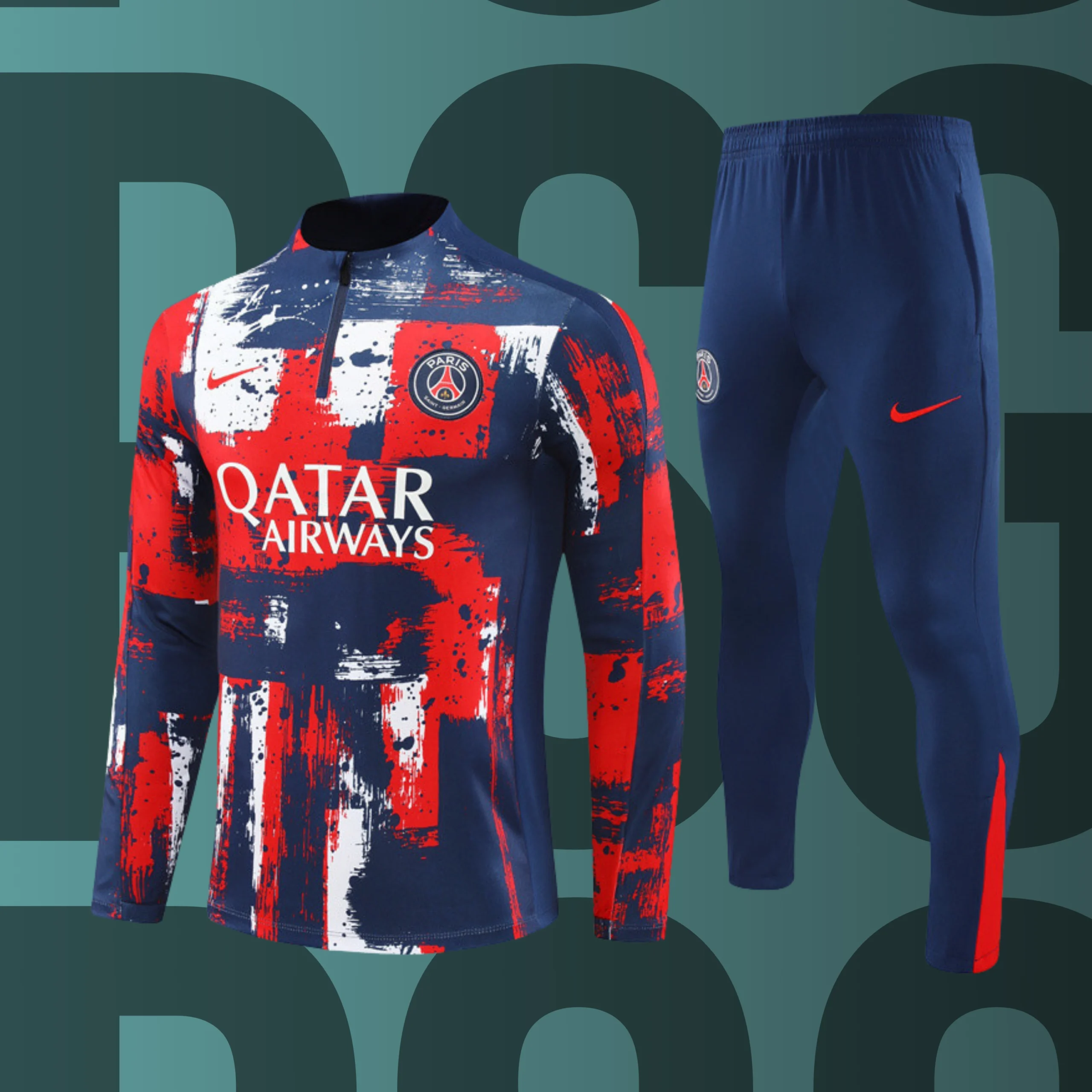 MCNino-PSG-16 Chándal de niño media cremallera PSG modelo 16 - Imagen 1