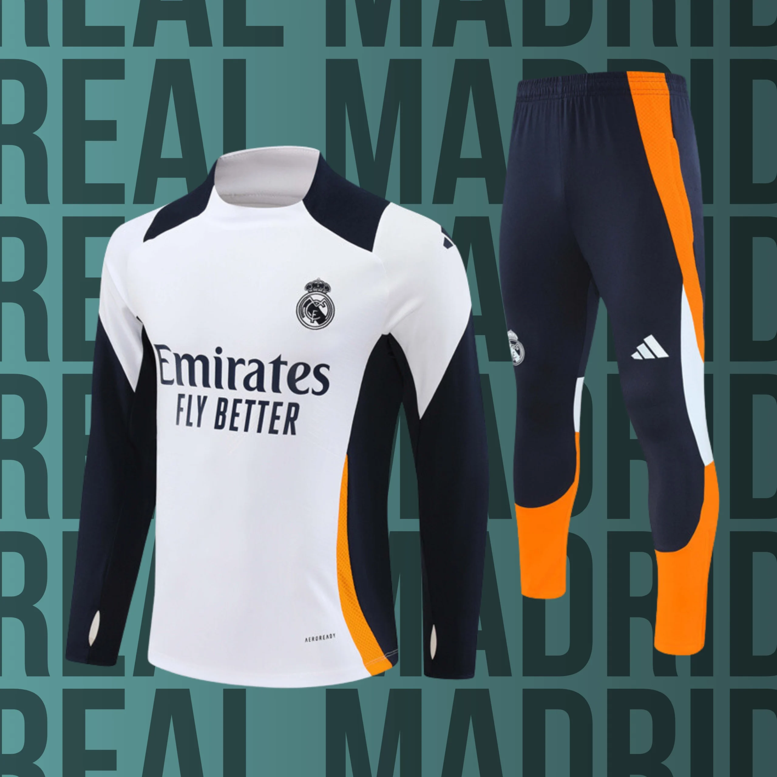 MCNino-RealMadrid-48 Chándal de niño media cremallera Real Madrid modelo 48 - Imagen 1