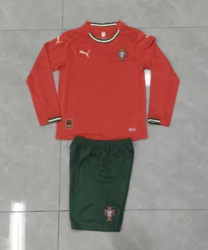 Kit de niño Portugal local 2025 manga larga